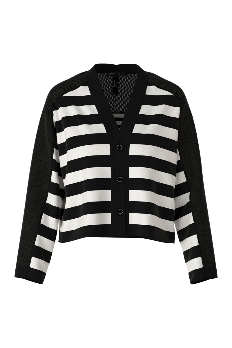Marc Cain Cardigan white and black 1