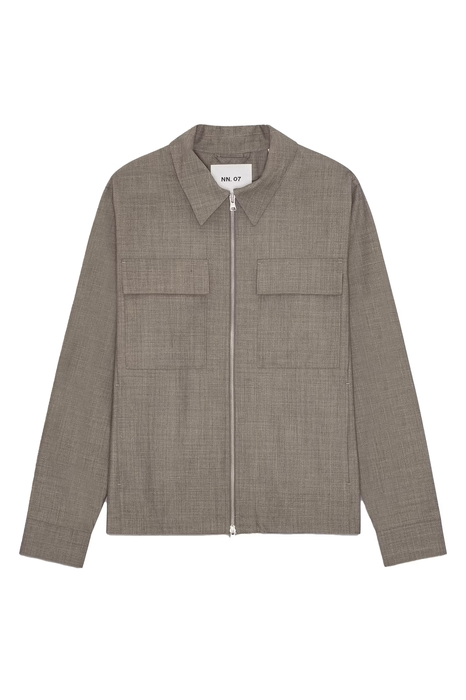 Heren overshirt bruin