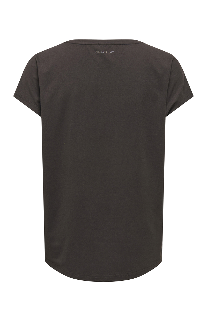 Fitness dames t-shirt km bruin