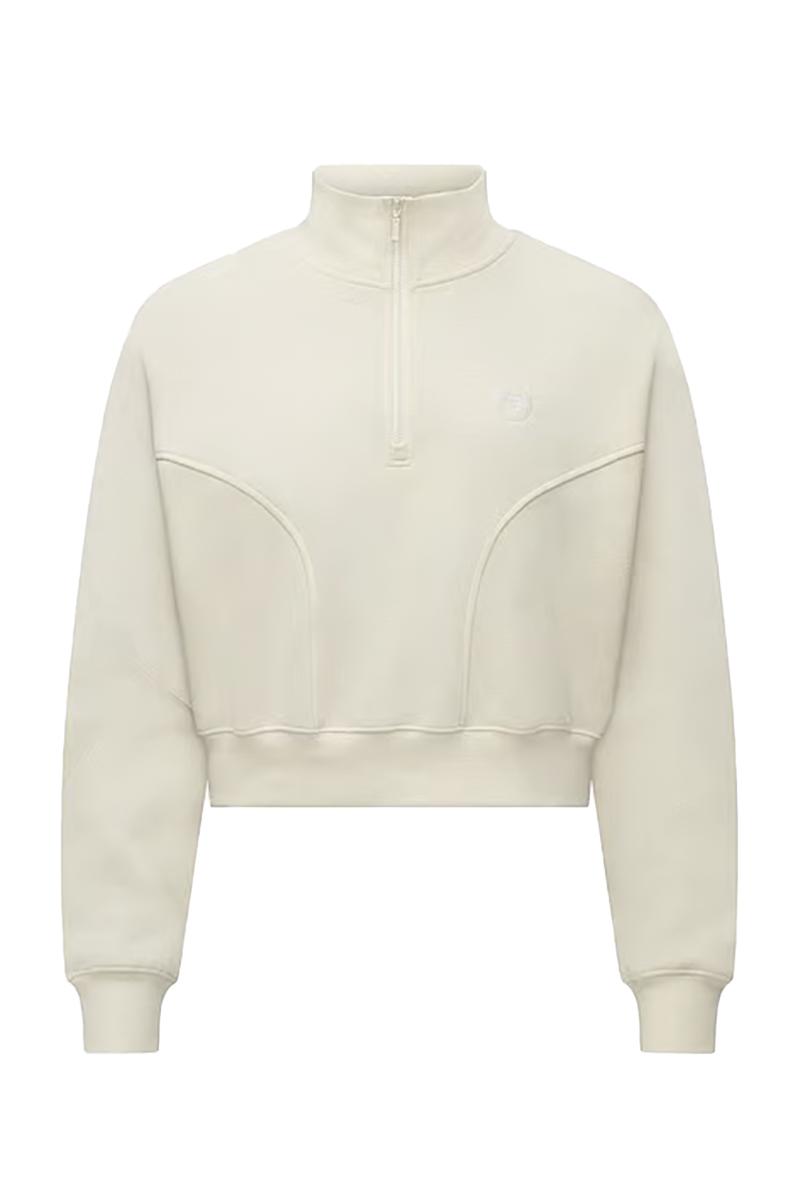 Fitness dames sweater ecru