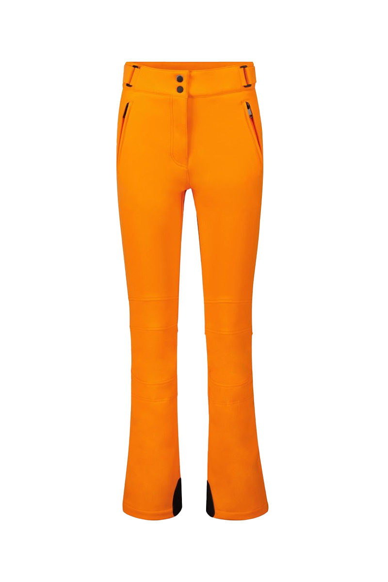Wintersport dames strechbroek oranje