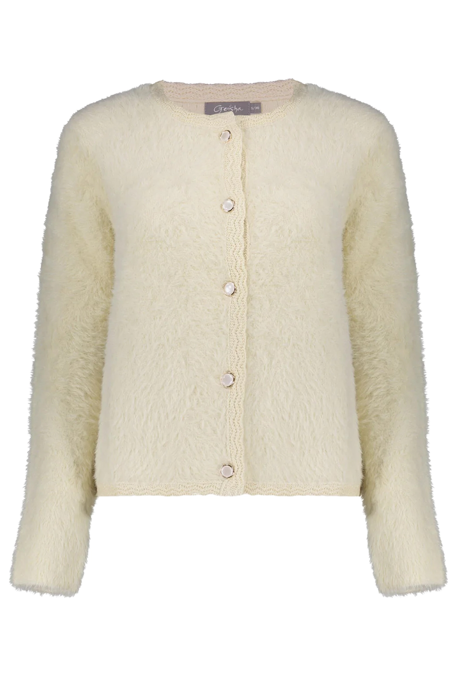 Dames vest ecru