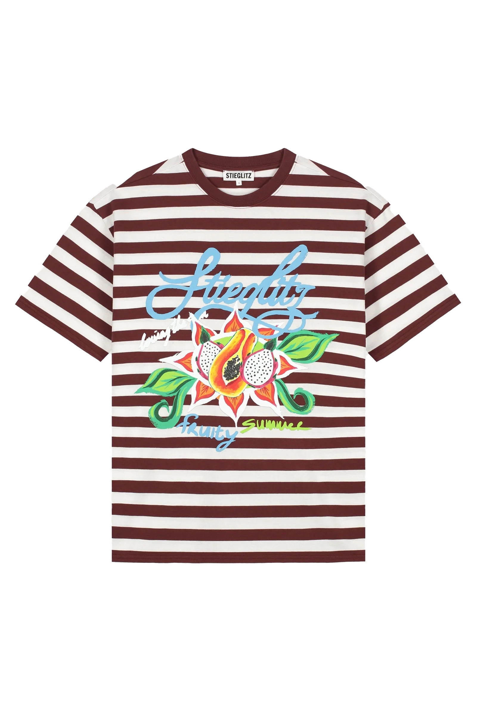 Dames t-shirt korte mouw bruin