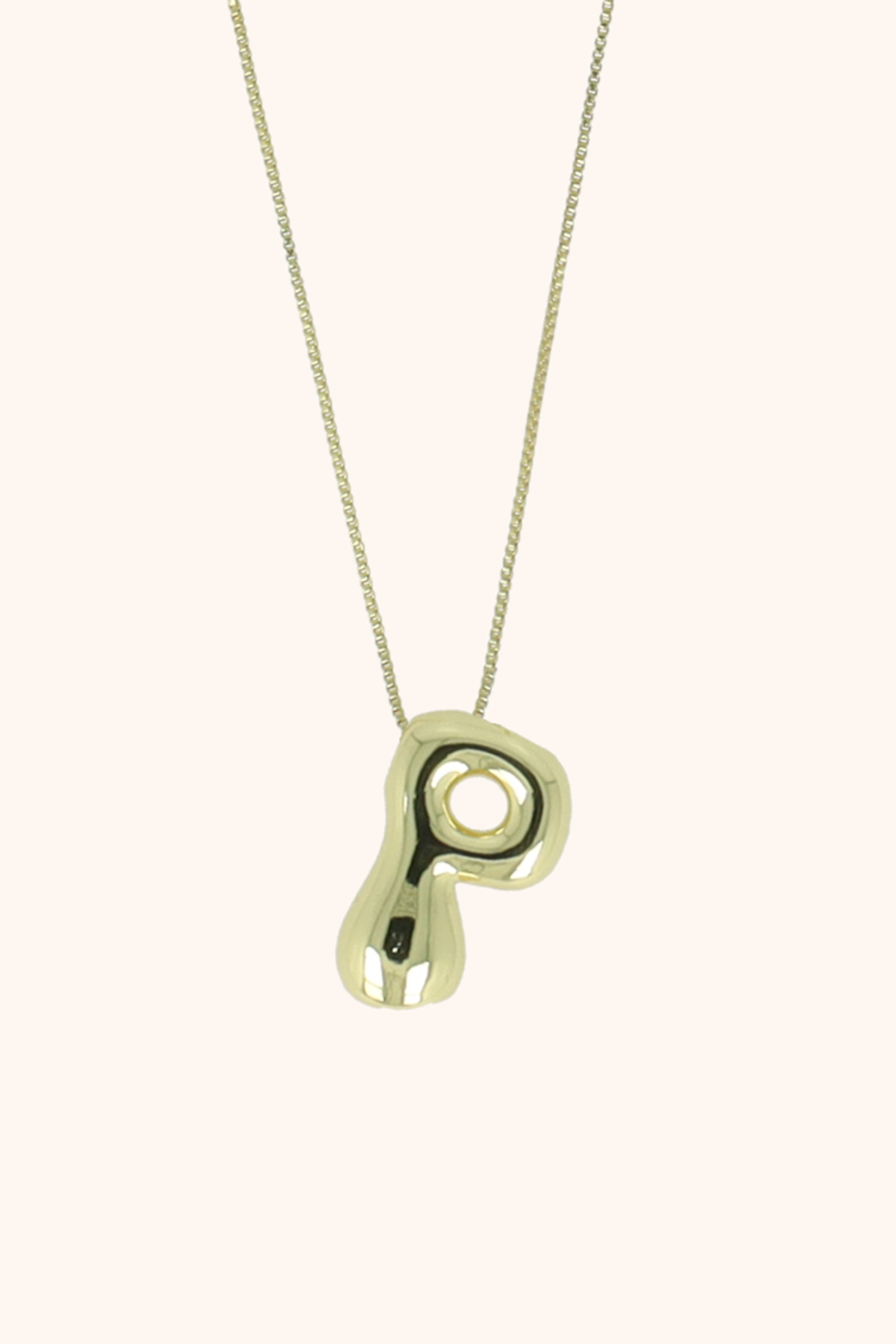 Lott Gioielli Cartoon Letter P Goud-1 2