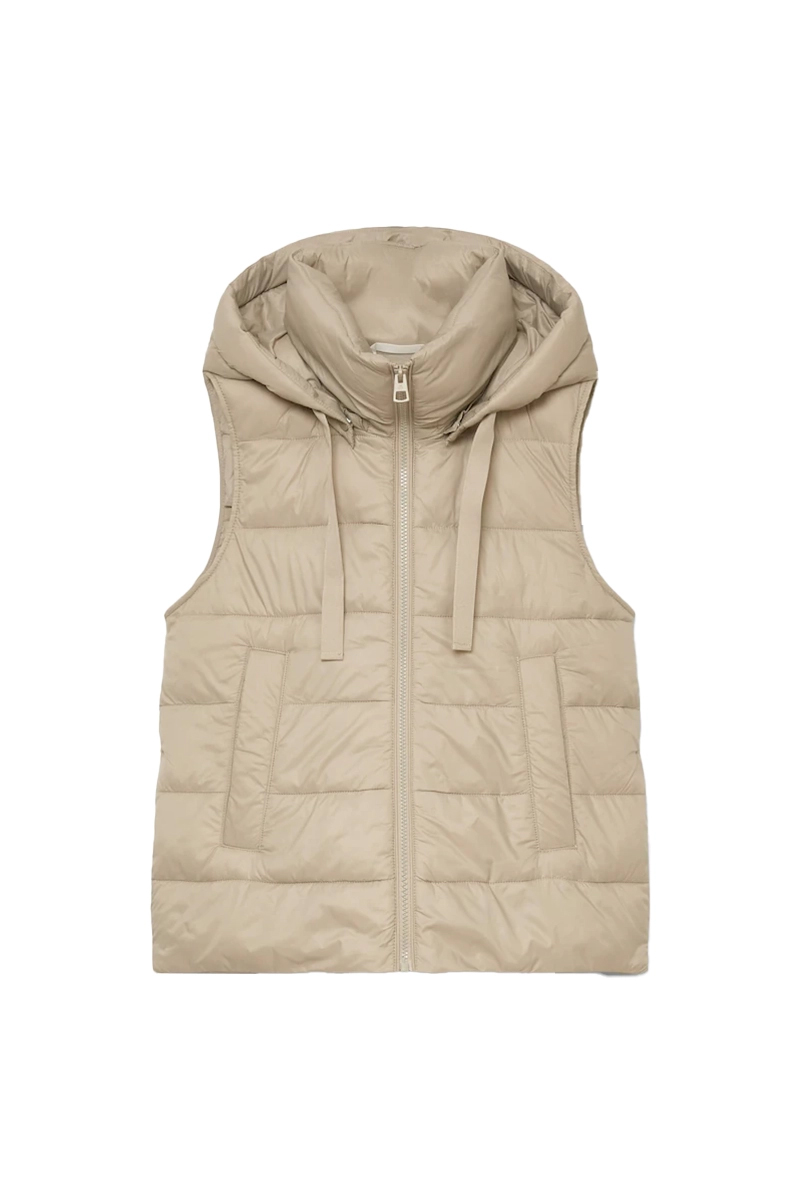 Marc O'Polo Recycled no down, vest, detachable Bruin/Beige-1 1