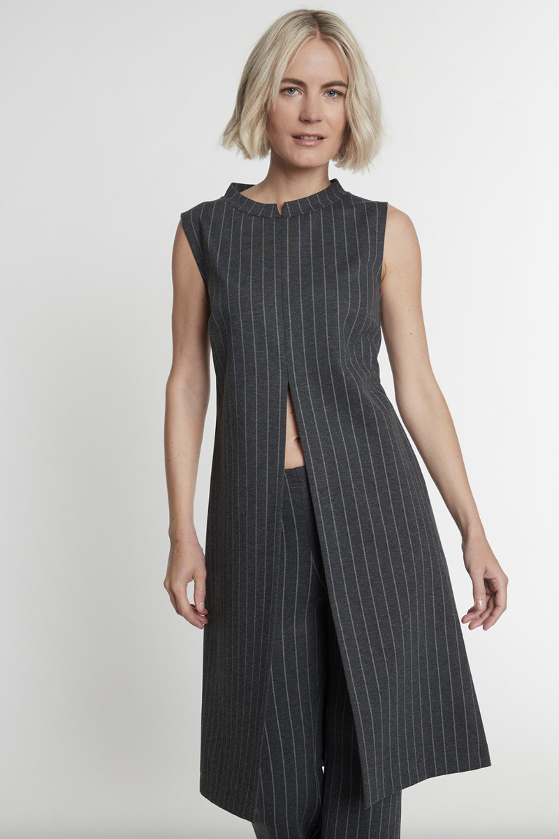 Dames gilet grijs