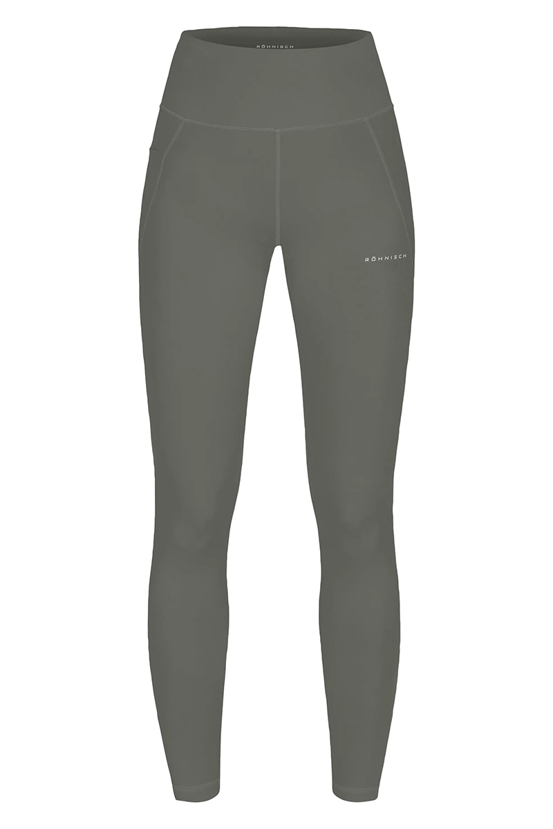 Fitness dames tight lang groen