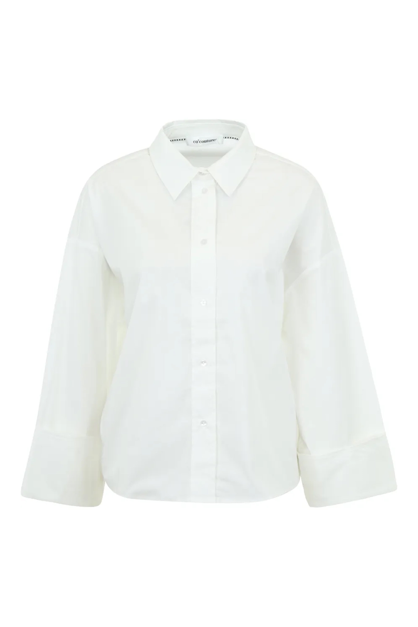 Dames blouse lange mouw wit
