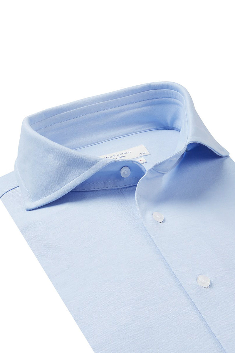 Heren overhemd lm casual blauw