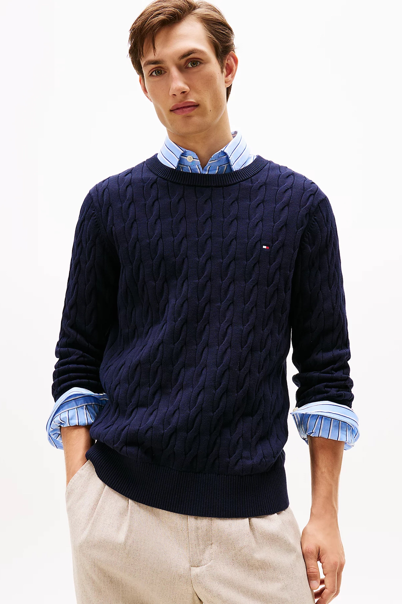 Heren trui blauw
