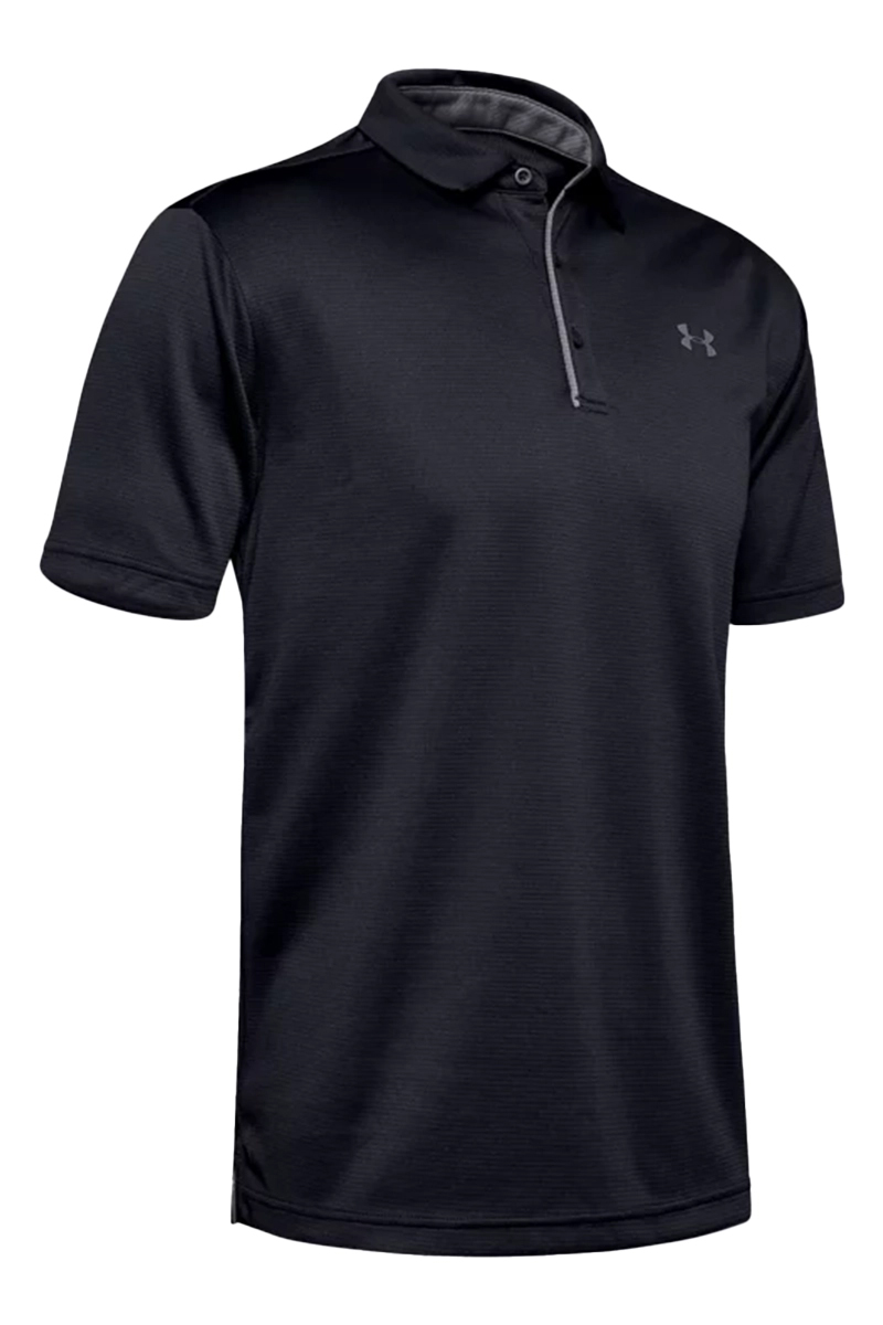 Tennis heren polo zwart