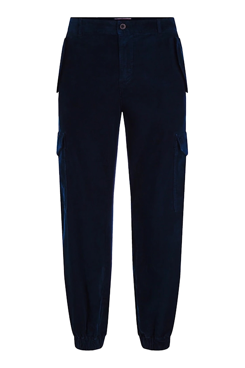 Tommy Hilfiger CARGO CORDUROY GMD EL CUFFJ Blauw-1 1
