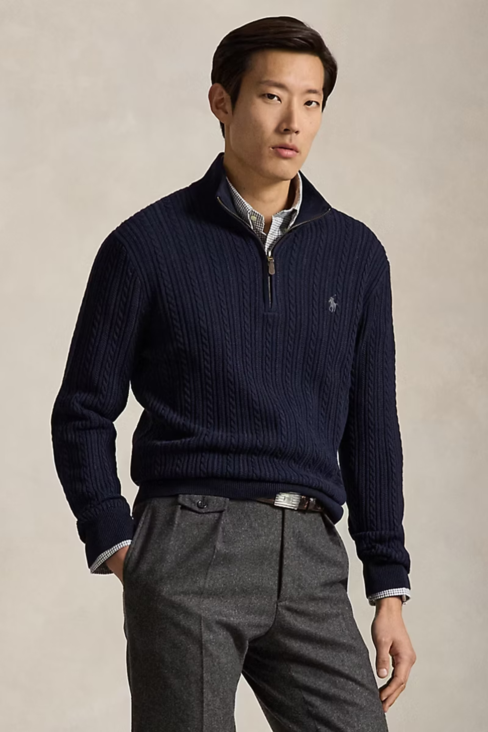 Heren trui blauw