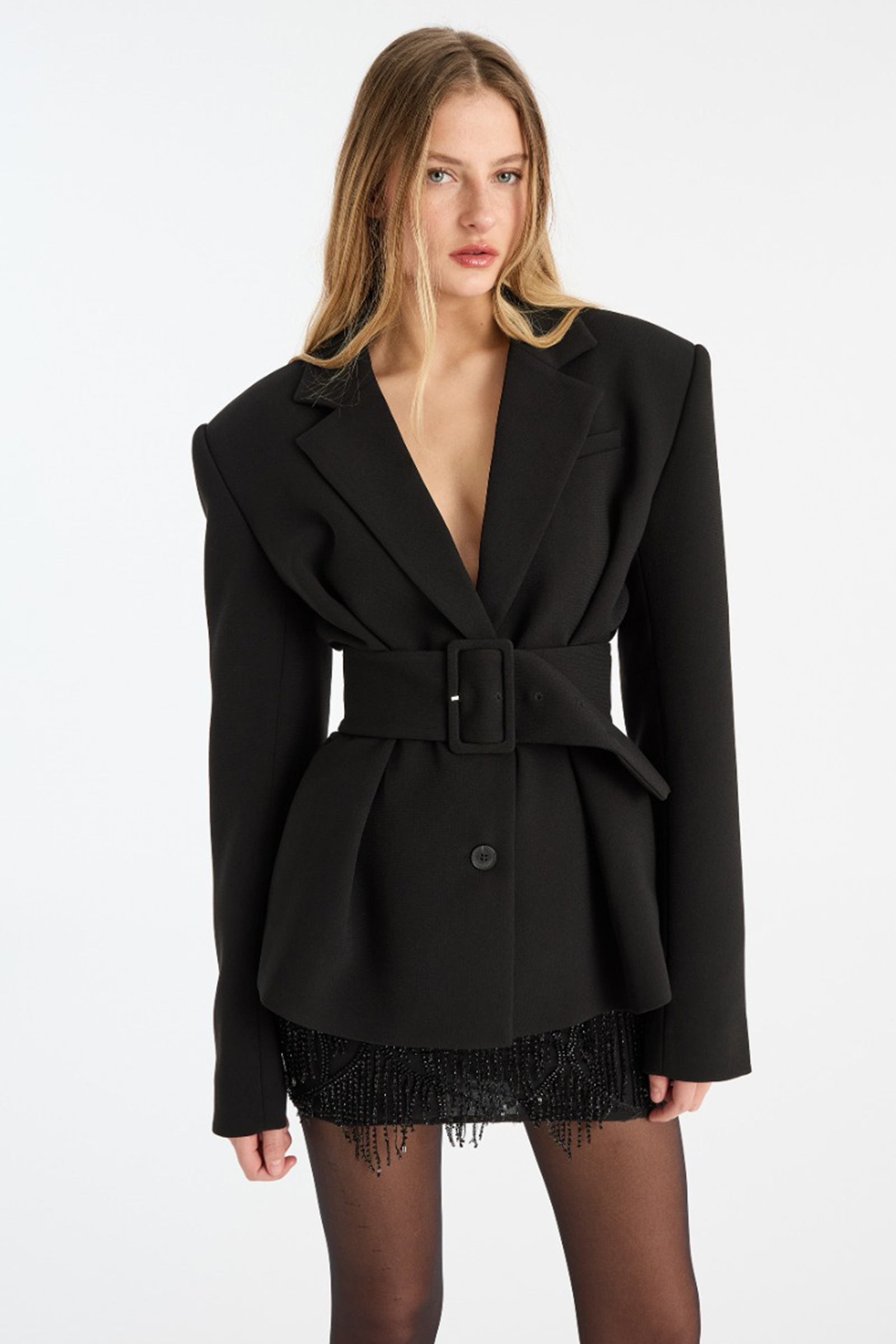 Dames blazer zwart