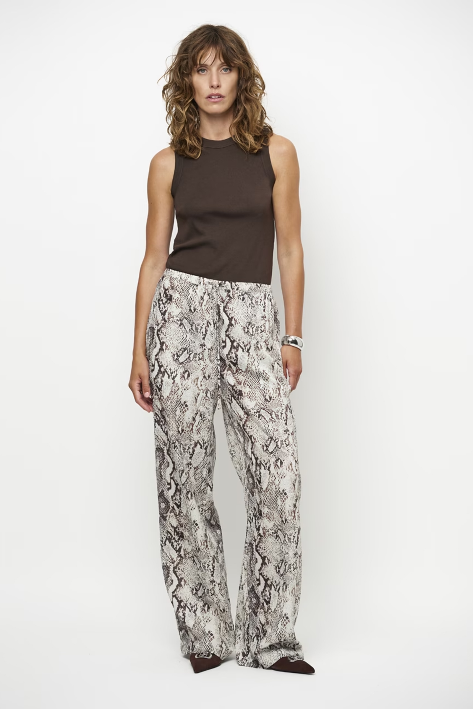 Dames broek bruin