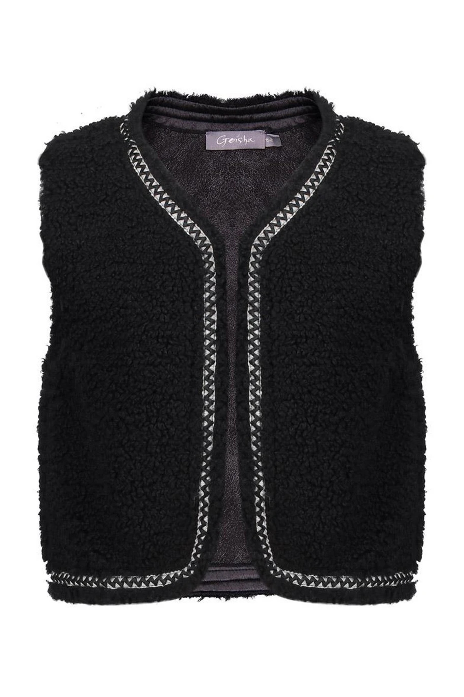 Meisjes gilet zwart