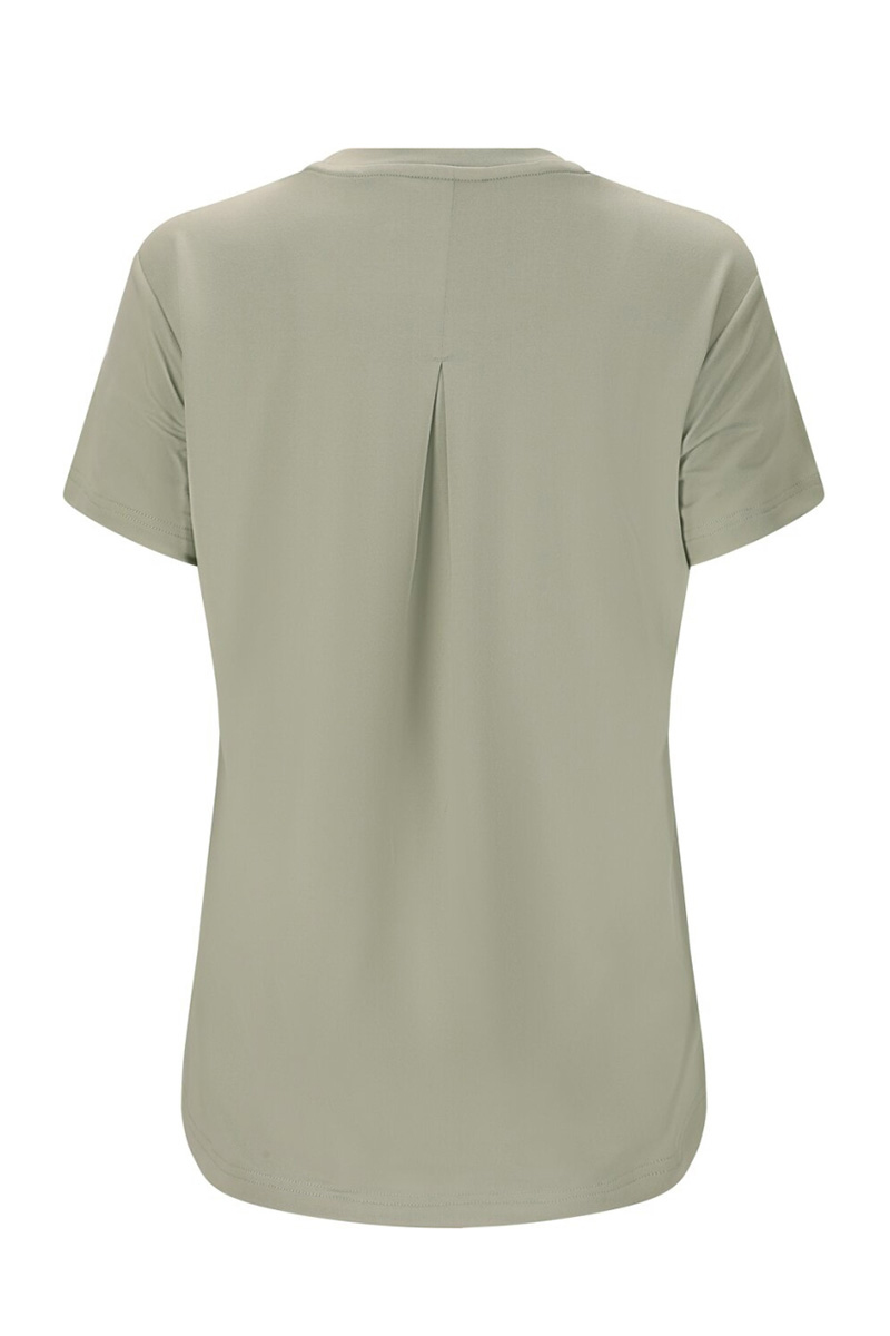 Fitness dames t-shirt km ecru