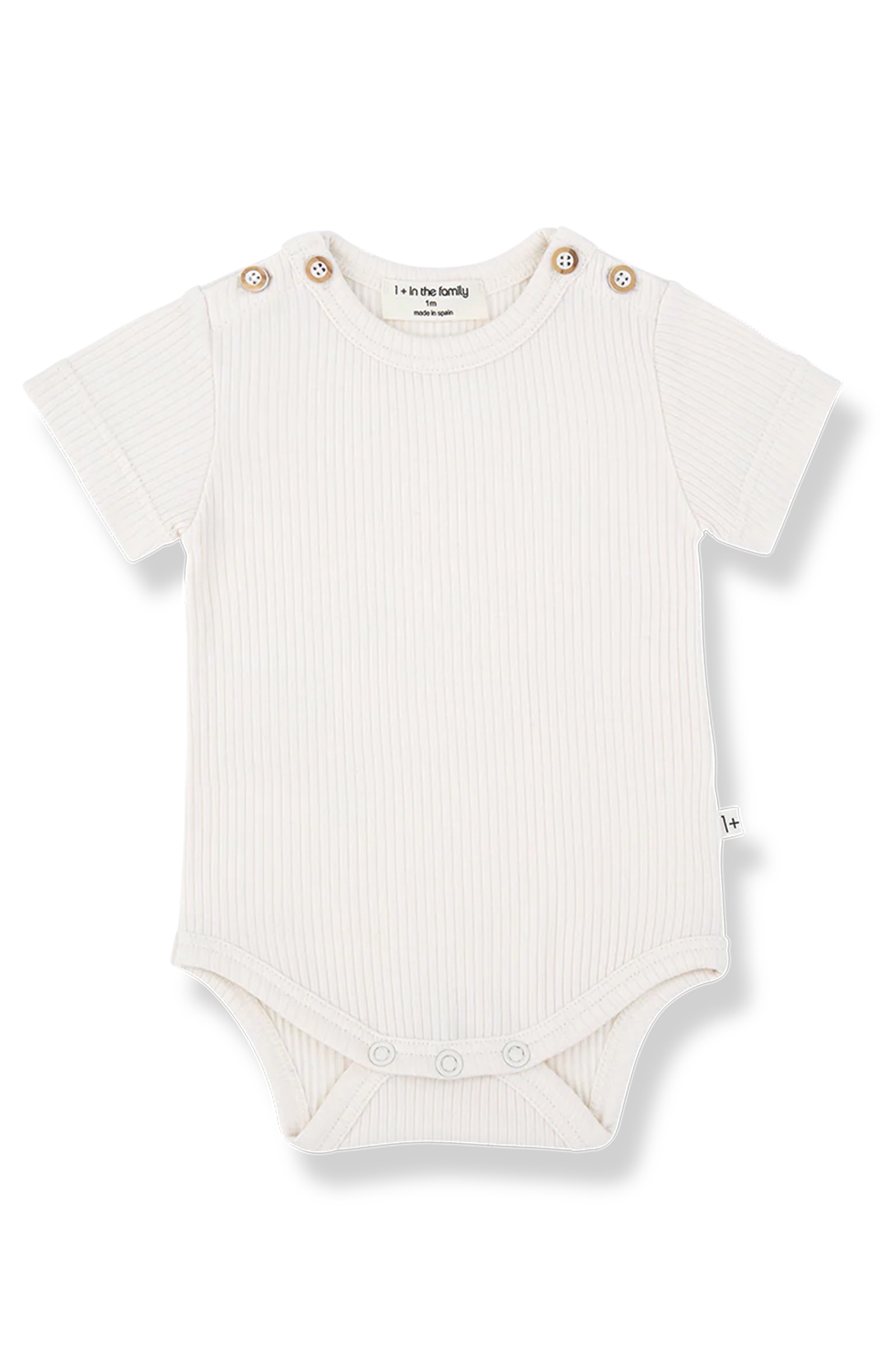 Baby romper korte mouw ecru