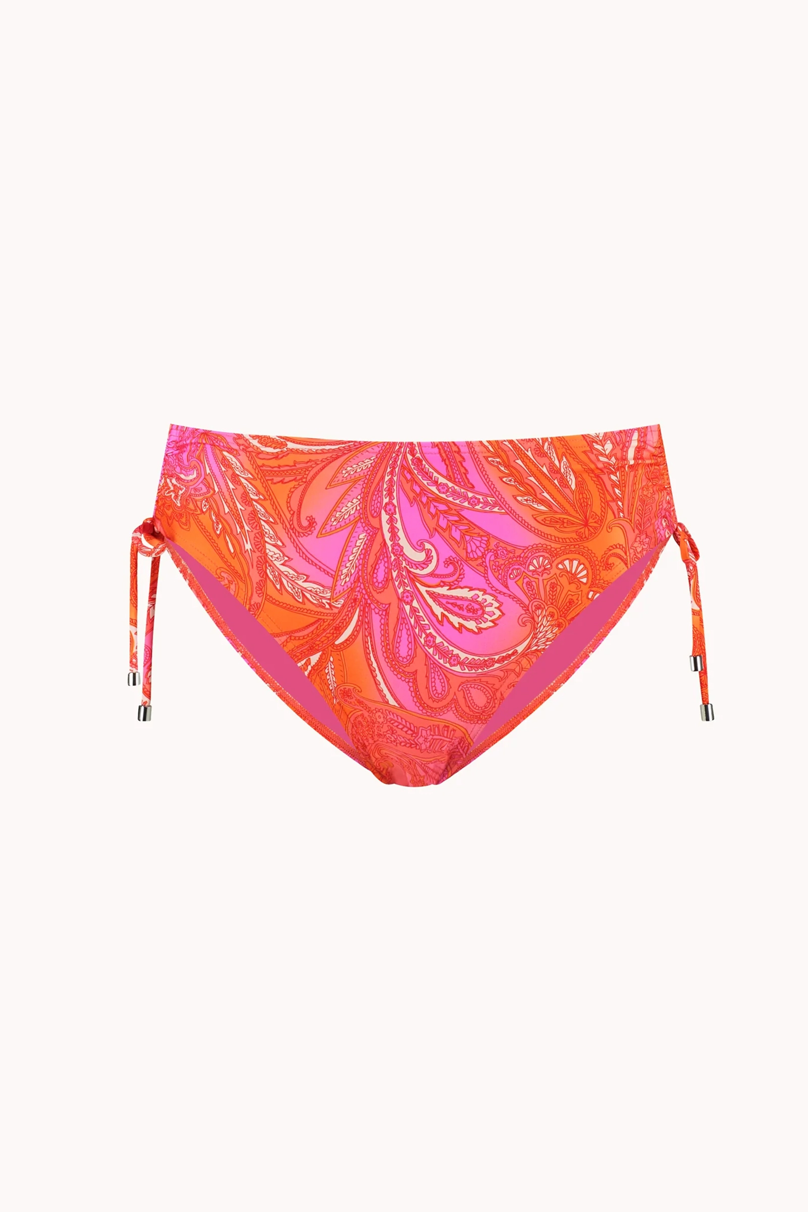 Bad/beach dames bikini slip oranje