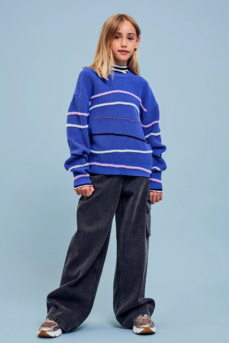 Meisjes trui blauw