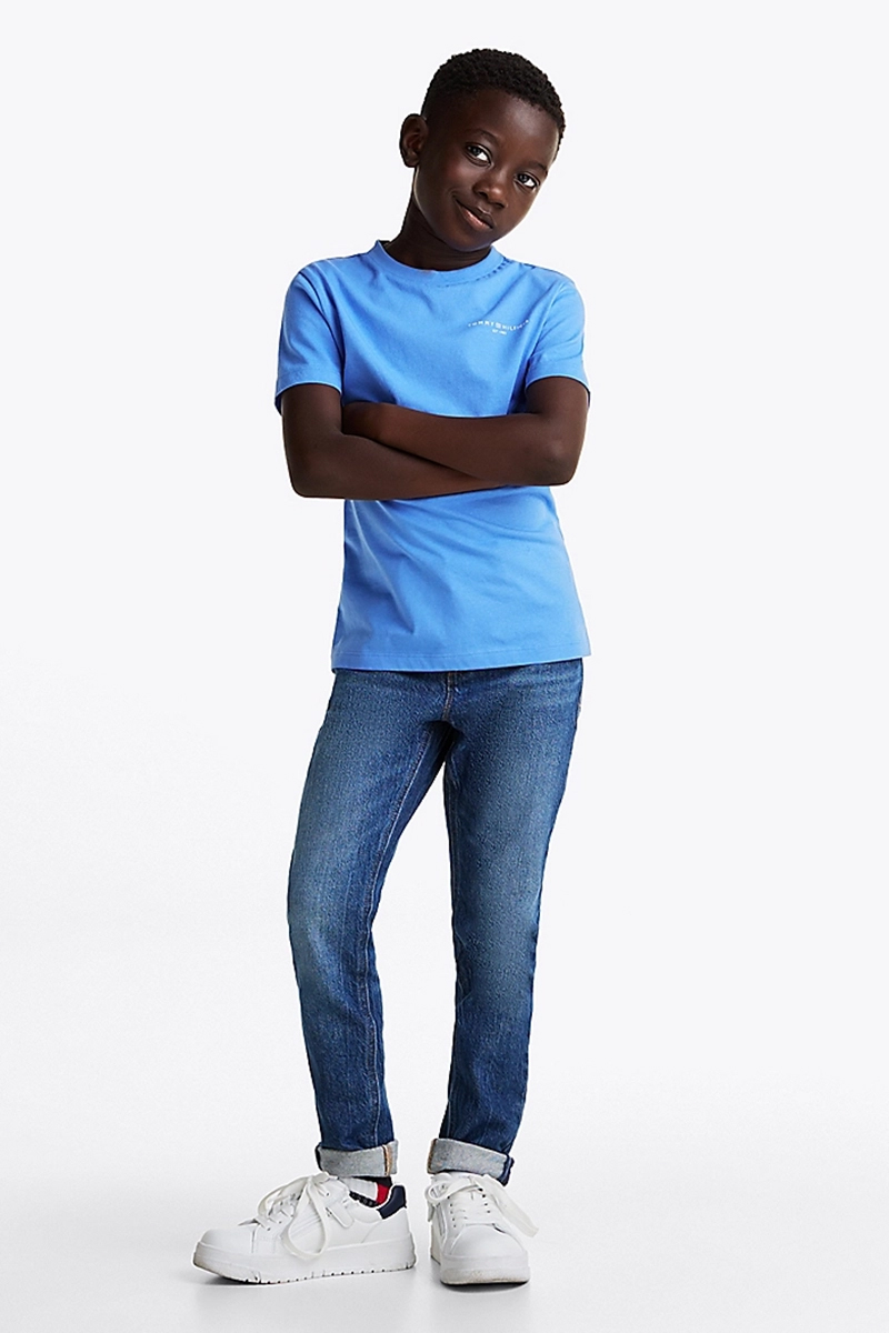 Jongens t-shirt korte mouw blauw
