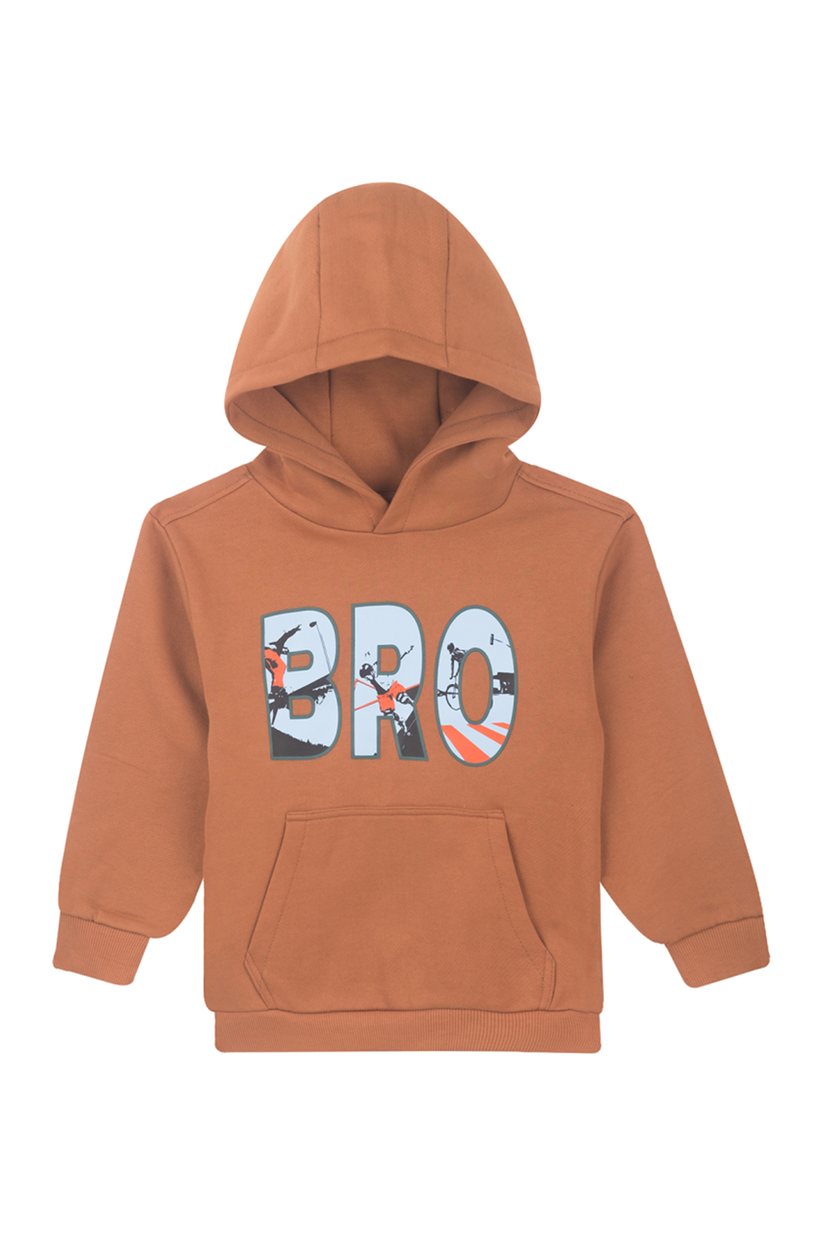 Jongens sweater bruin