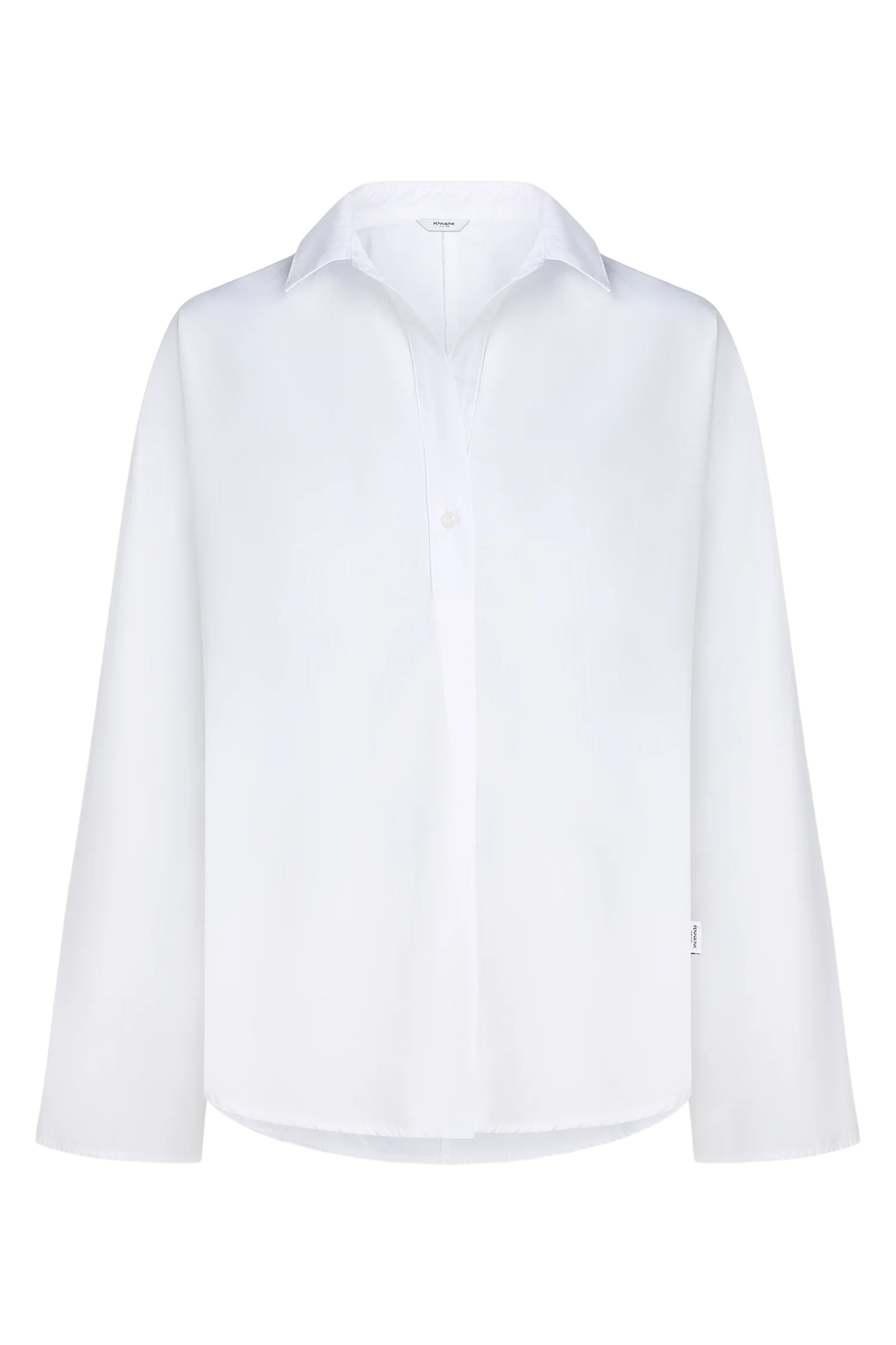 Dames blouse lange mouw wit