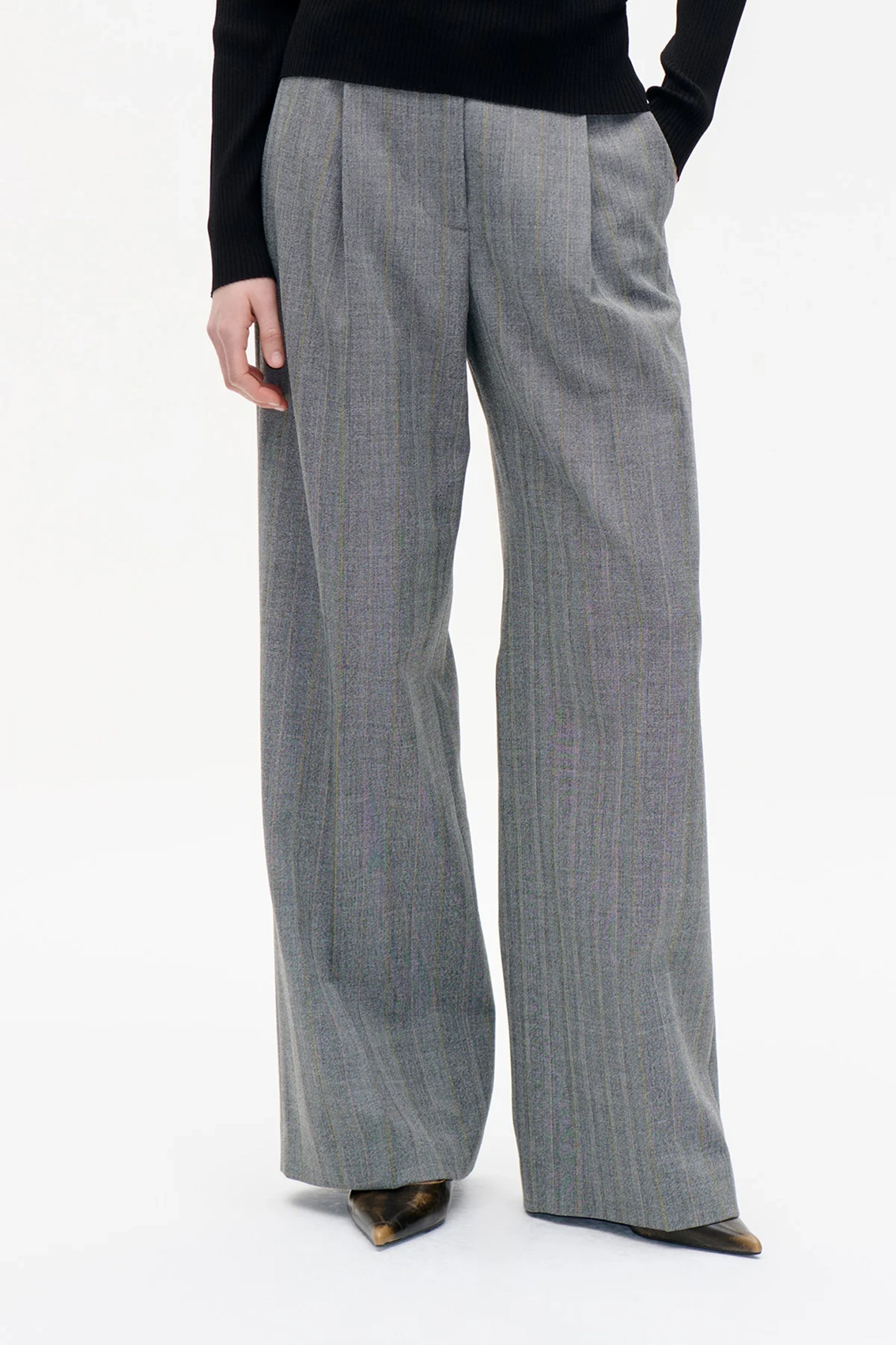 Dames broek grijs