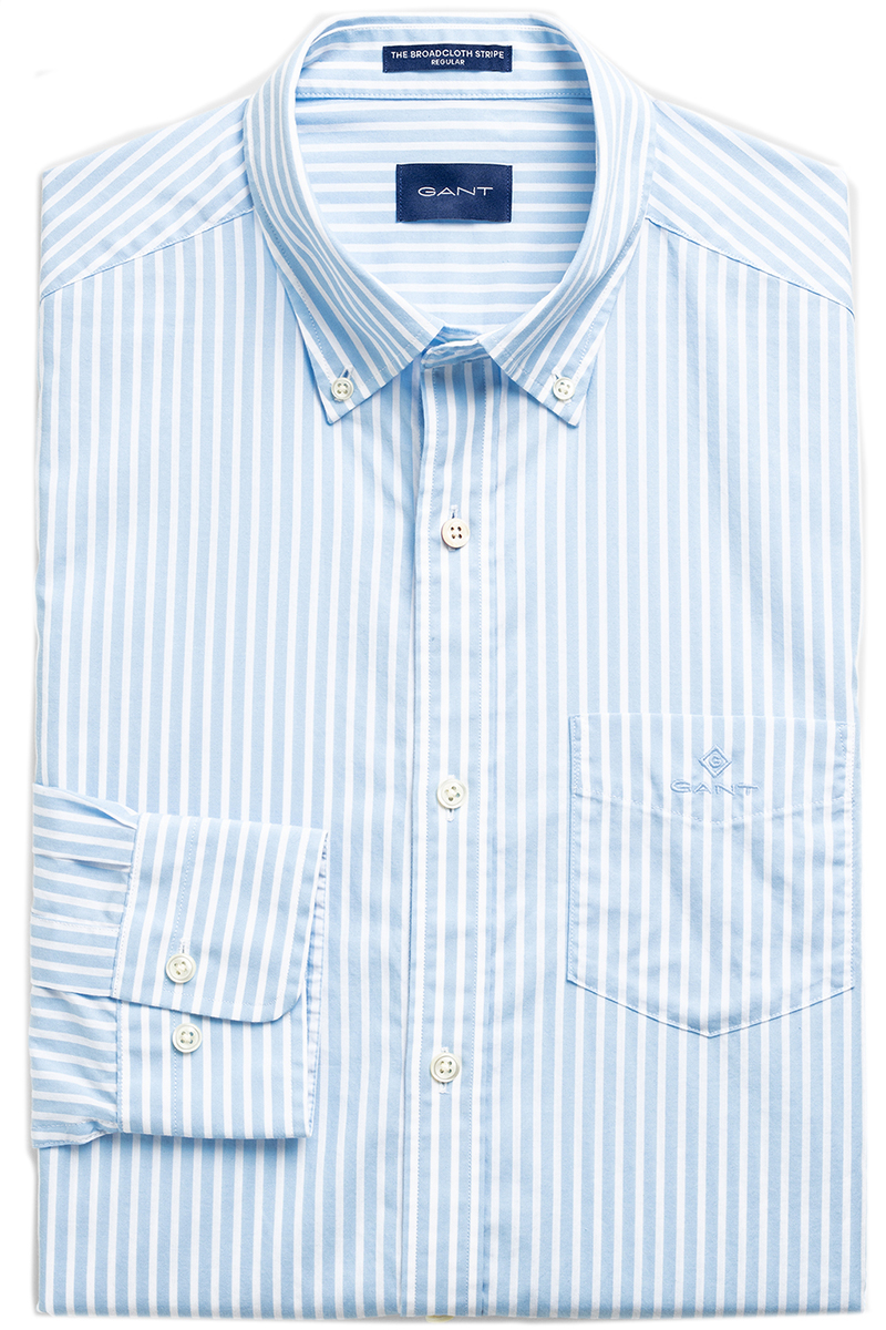 Heren overhemd lm casual blauw