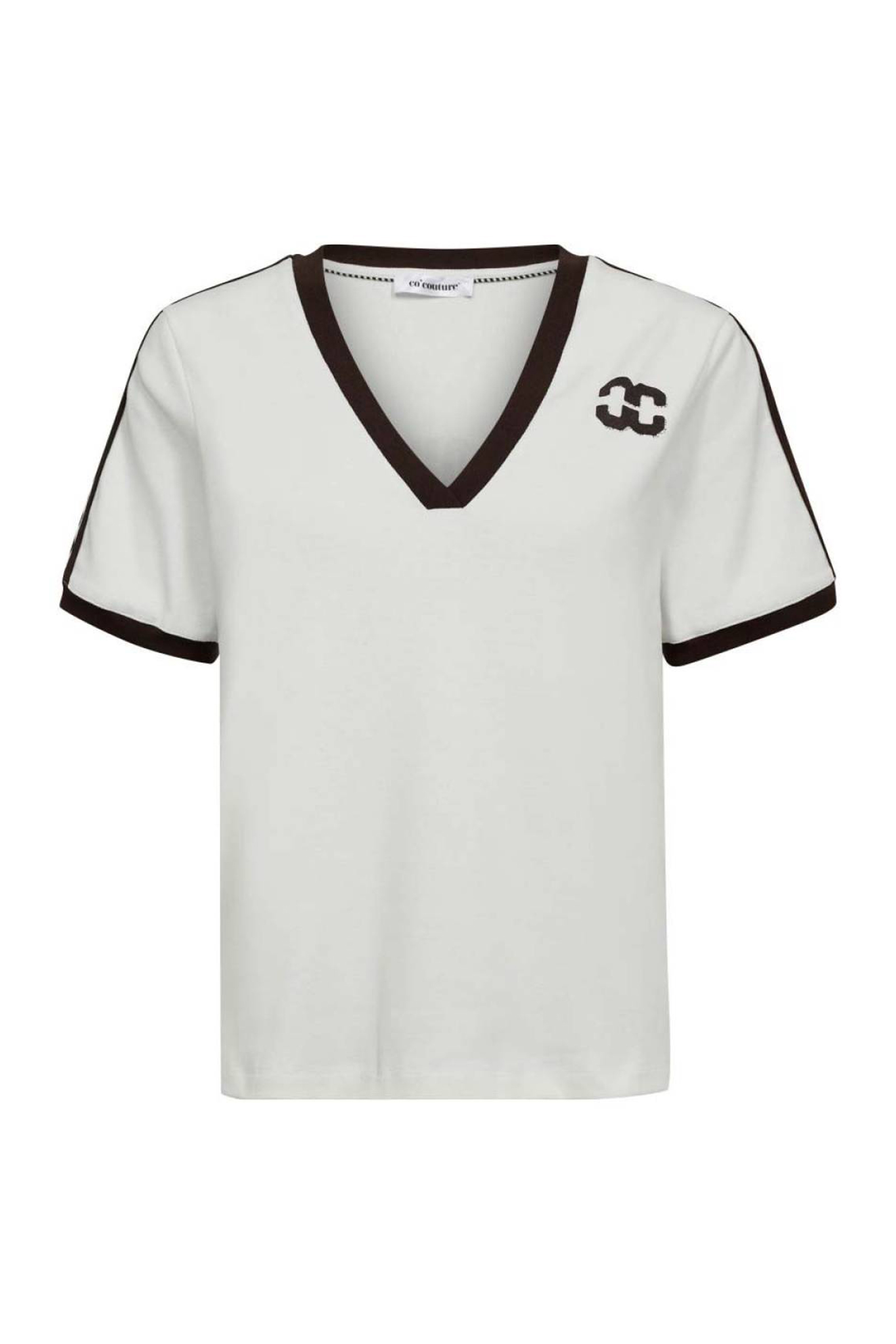 Dames t-shirt korte mouw bruin