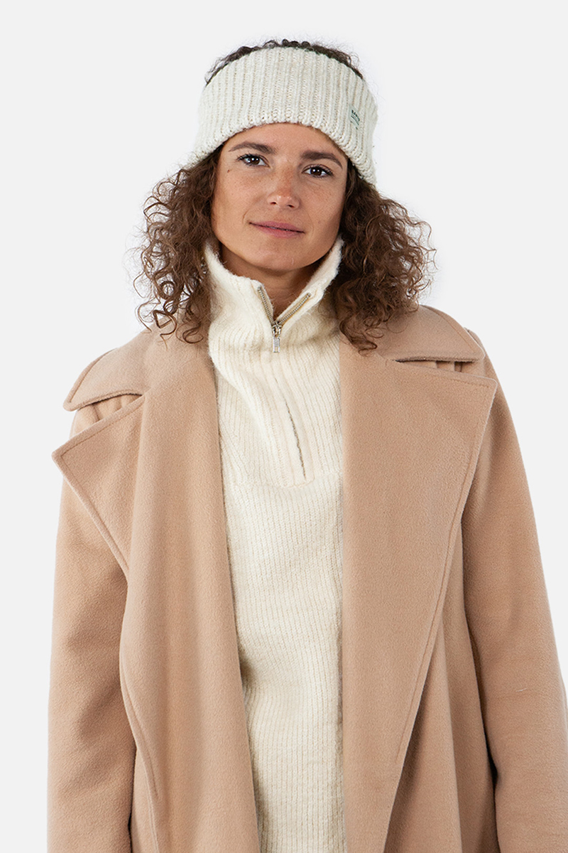 Wintersport haarband senior ecru