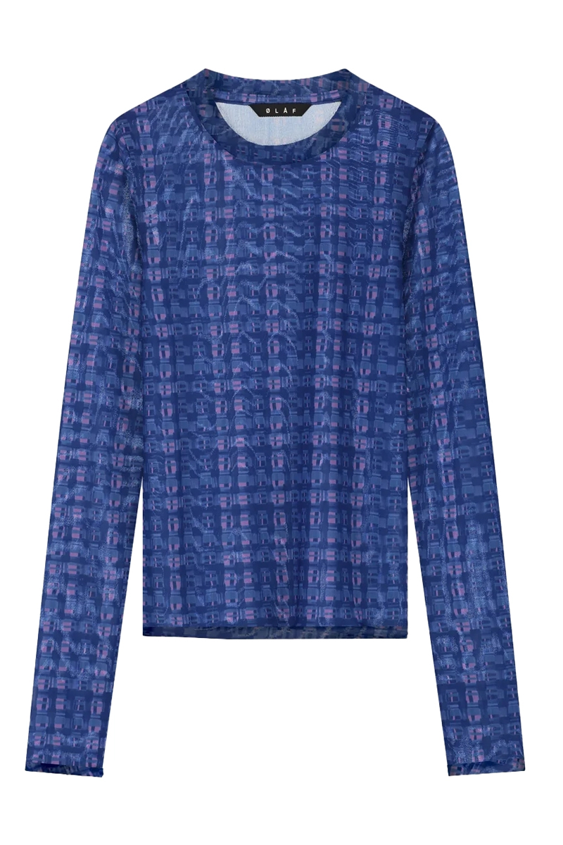 Dames top blauw