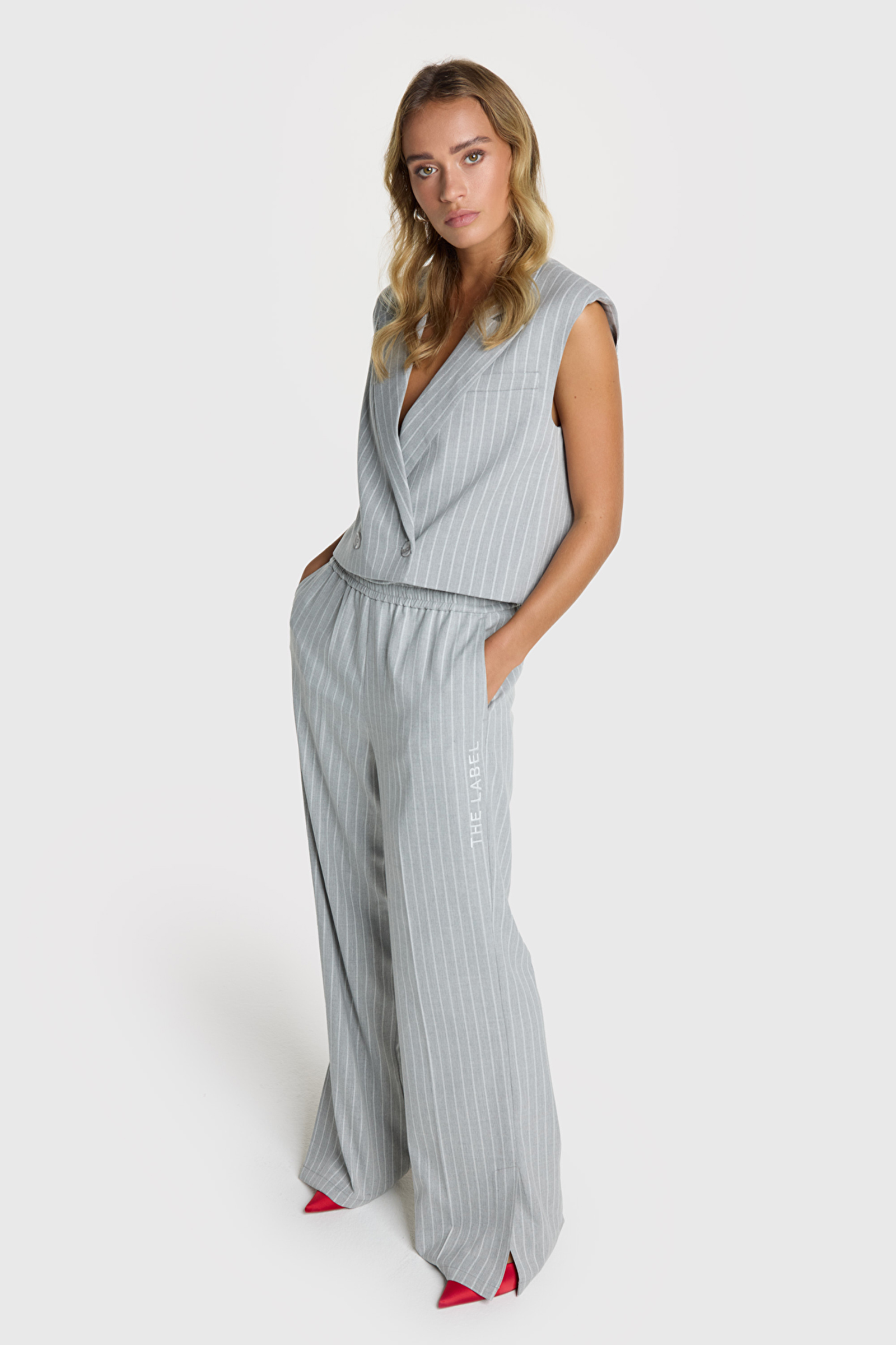 Dames broek grijs