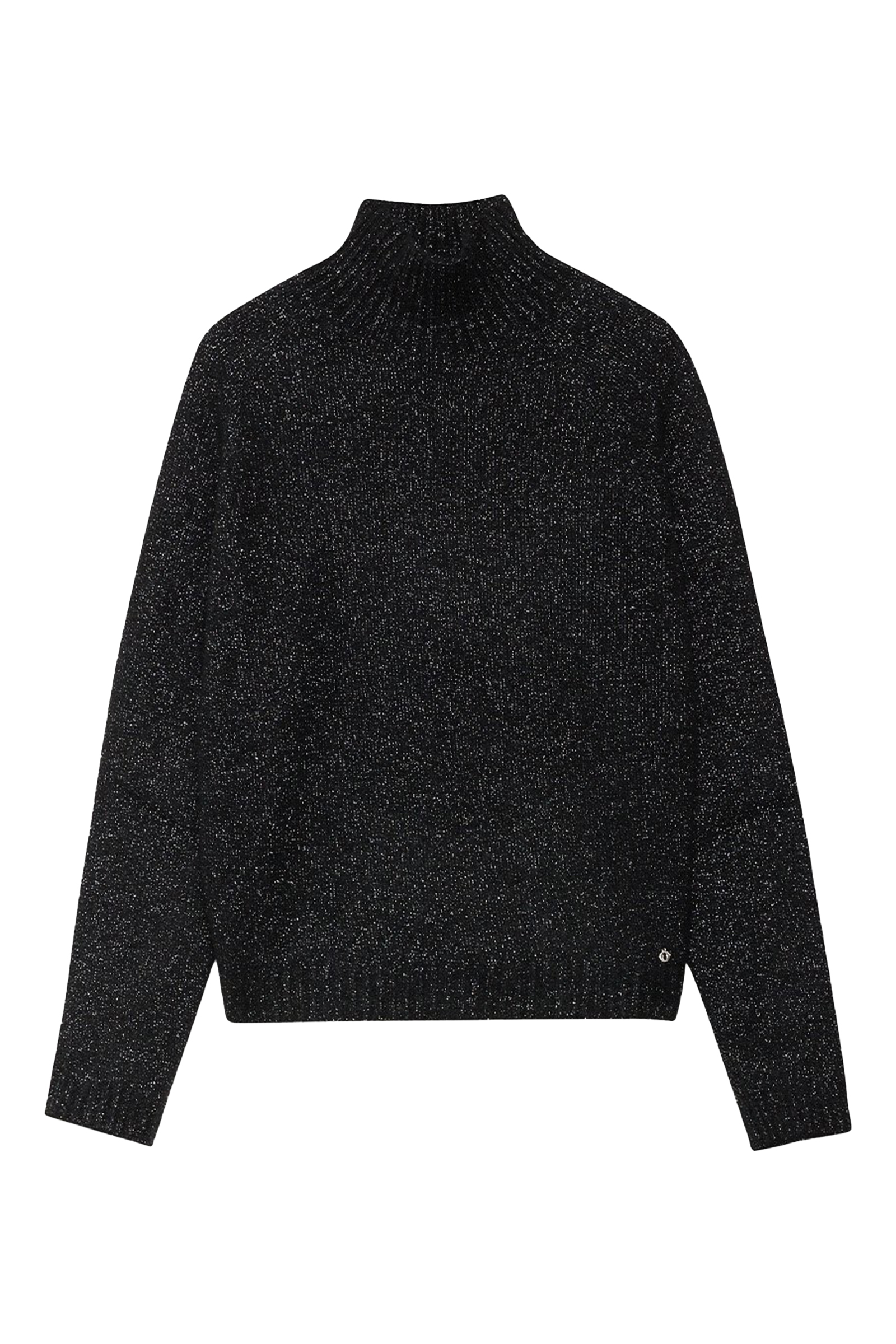 Otto d'Ame Truien & Vesten DK9271 Zwart losse fit lurex chic