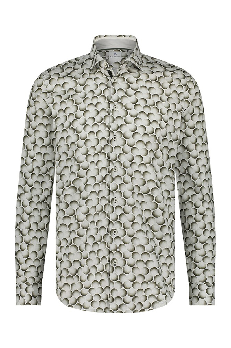 Heren overhemd lm casual groen