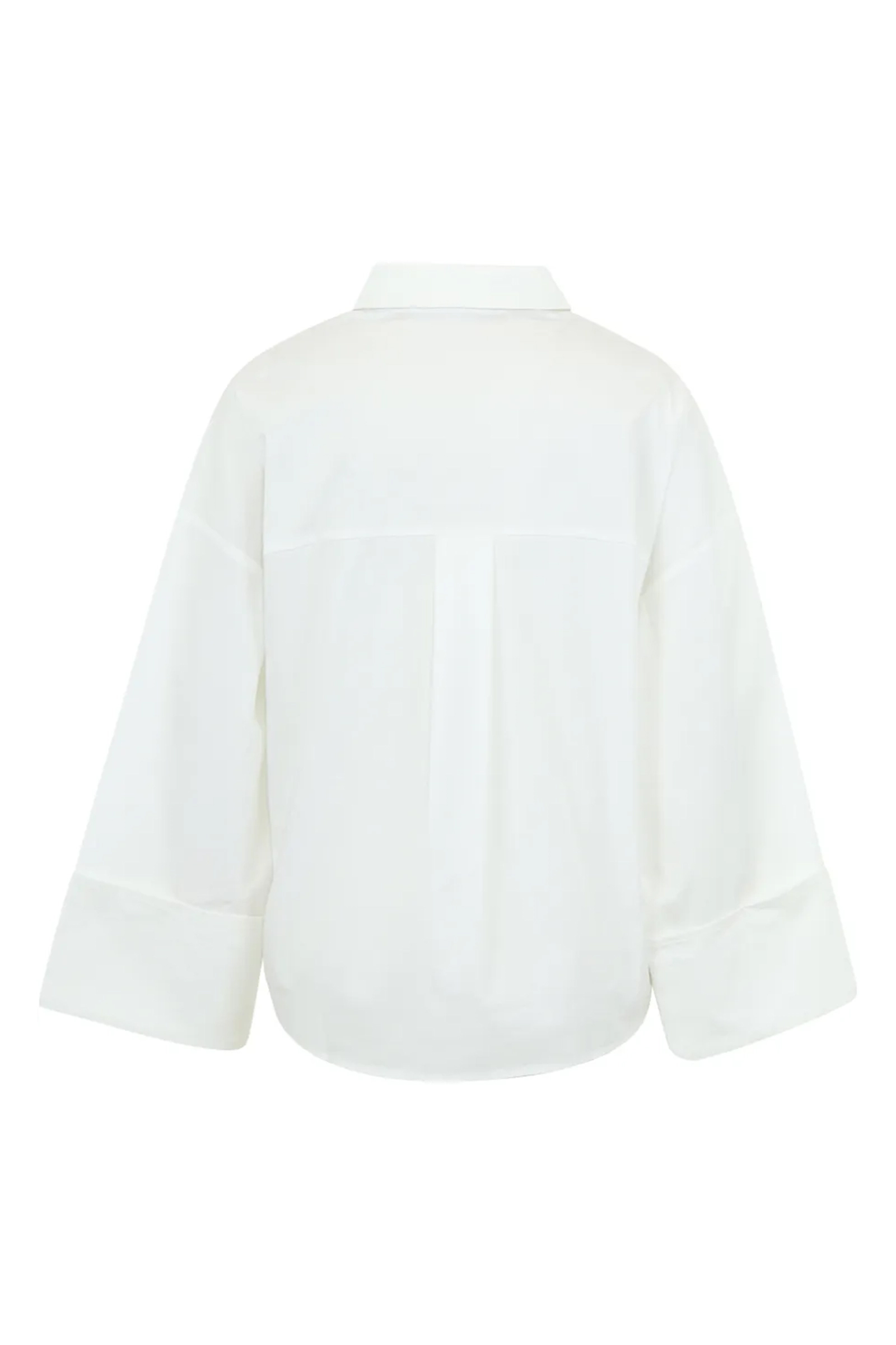 Dames blouse lange mouw wit
