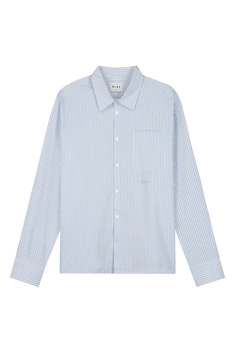 Heren overshirt blauw
