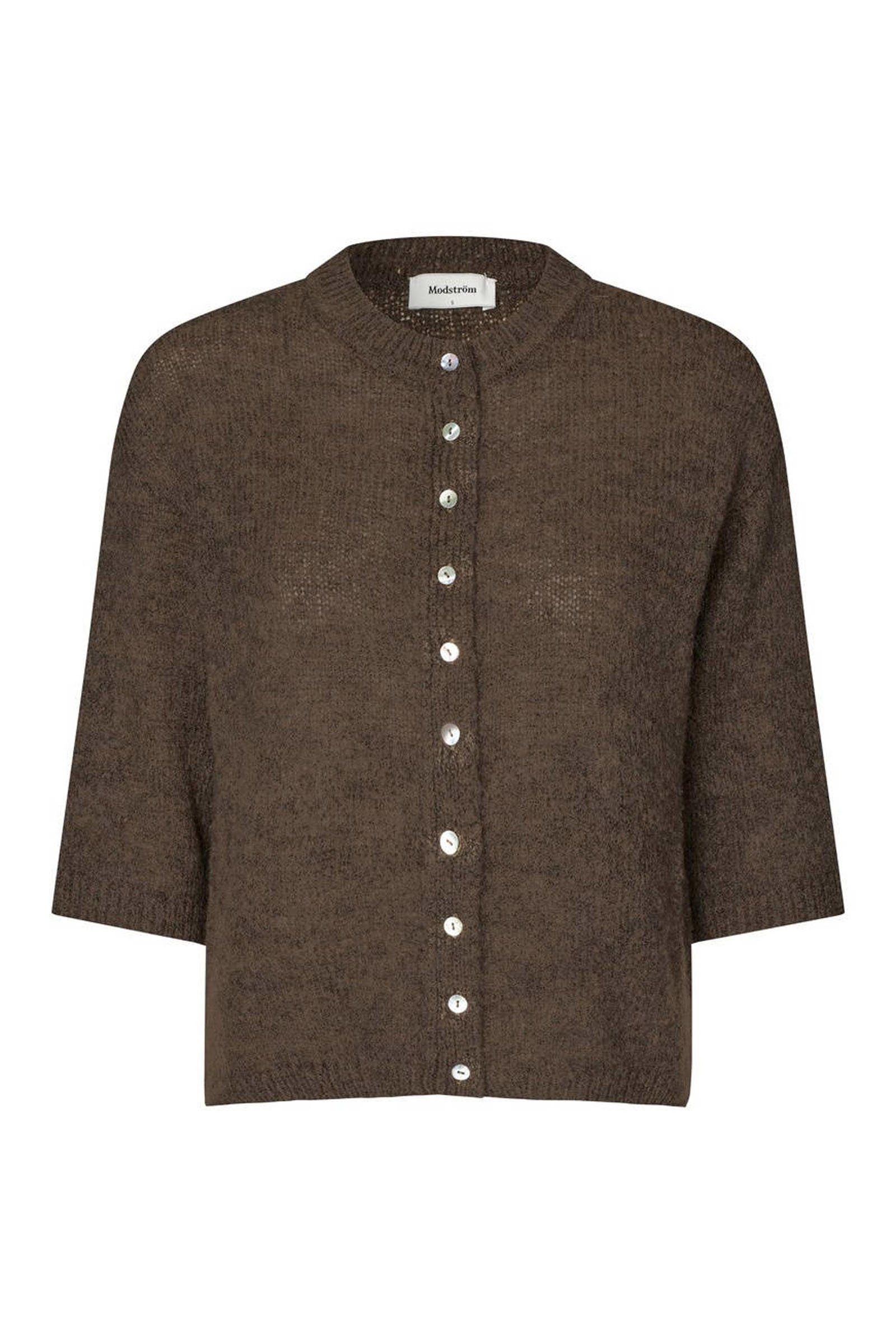 Dames vest bruin