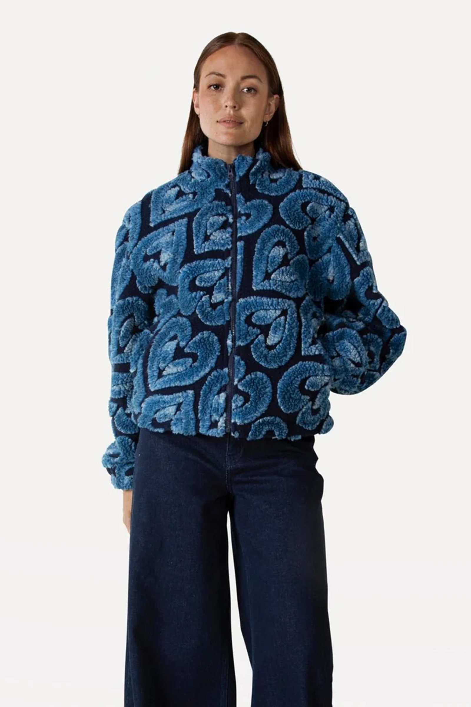 Dames jas blauw