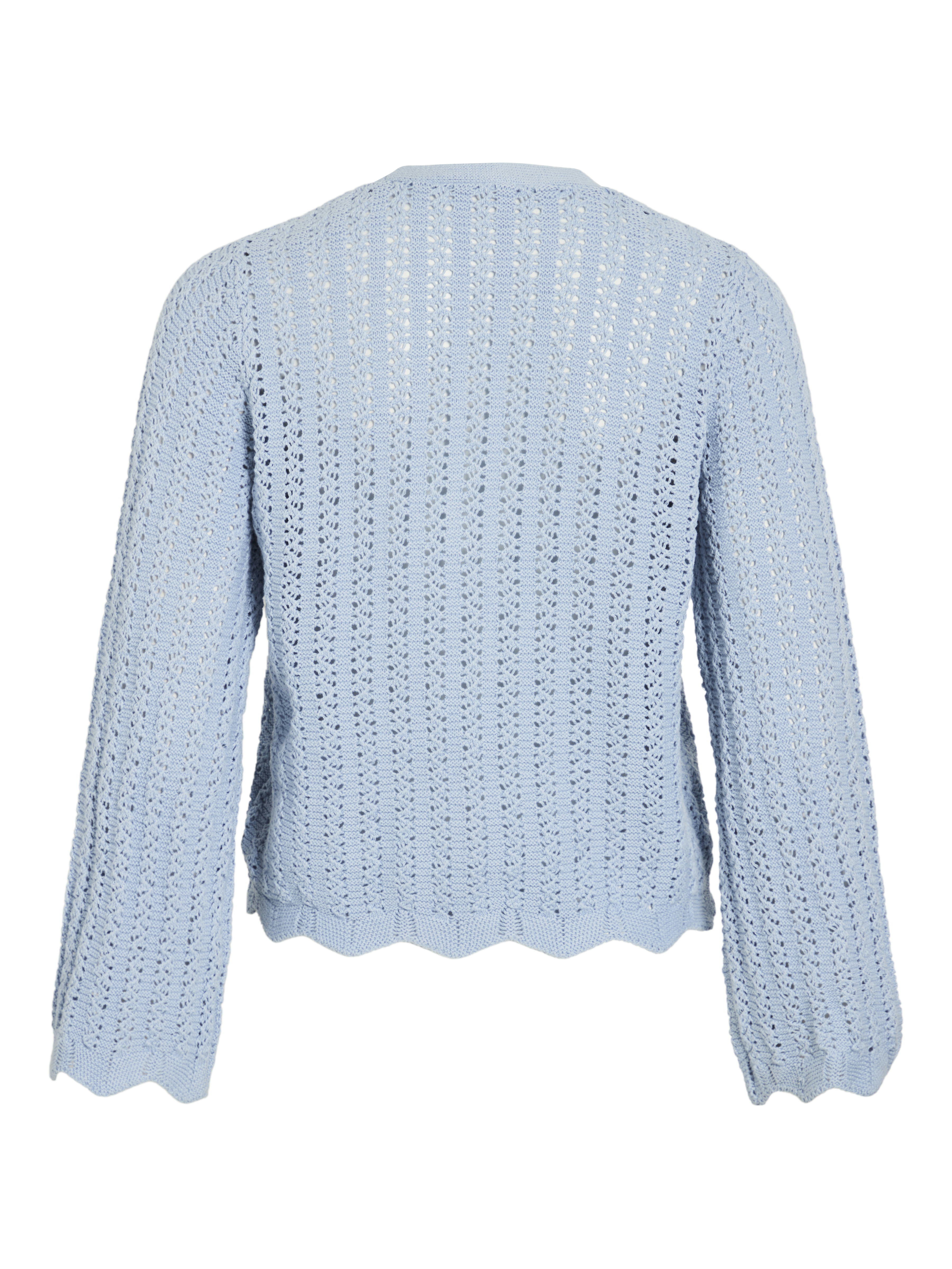 Vila VINOI L/S STRING KNIT CARDIGAN 253564-Kentucky Blue 2