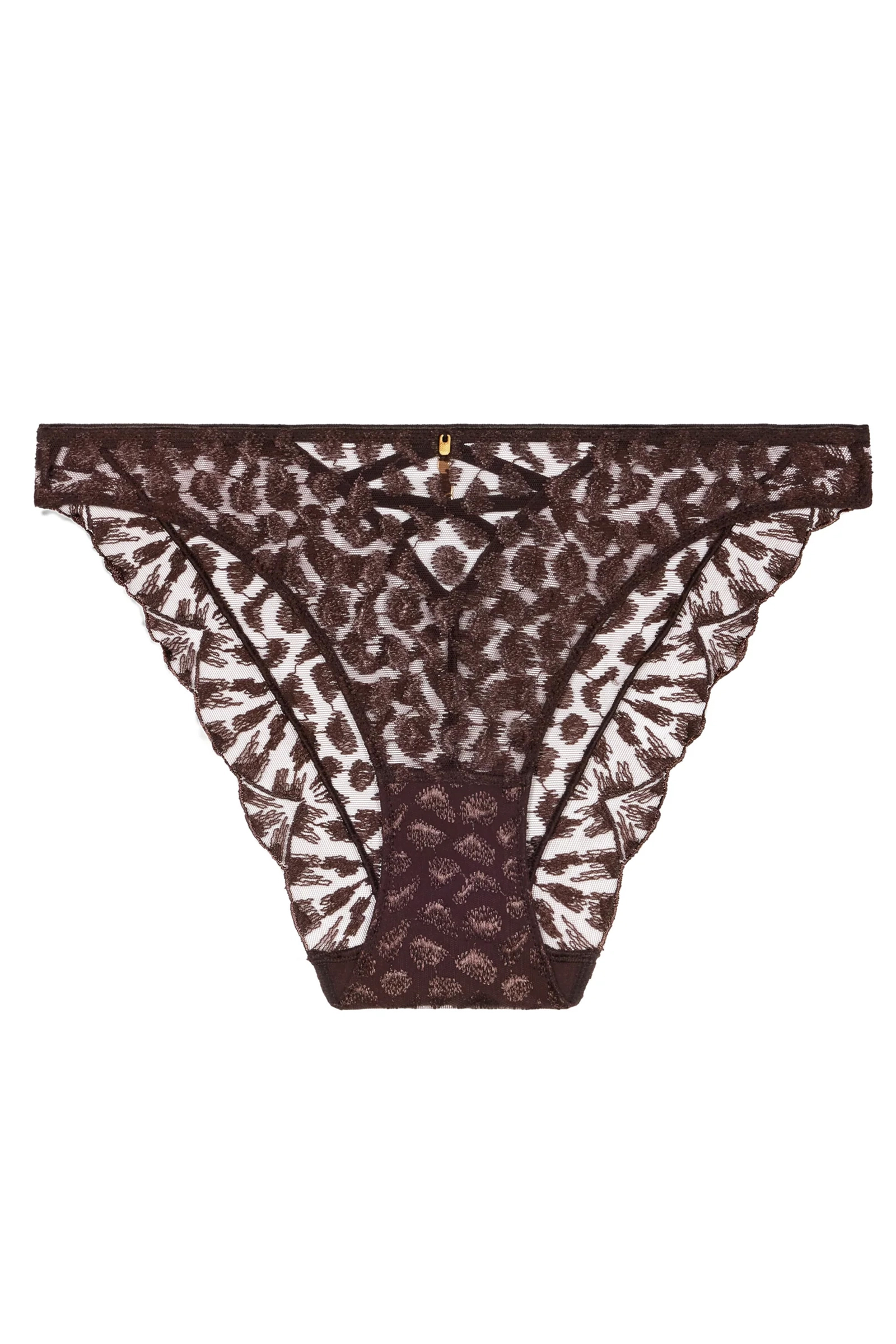 Lingerie dames slip bruin