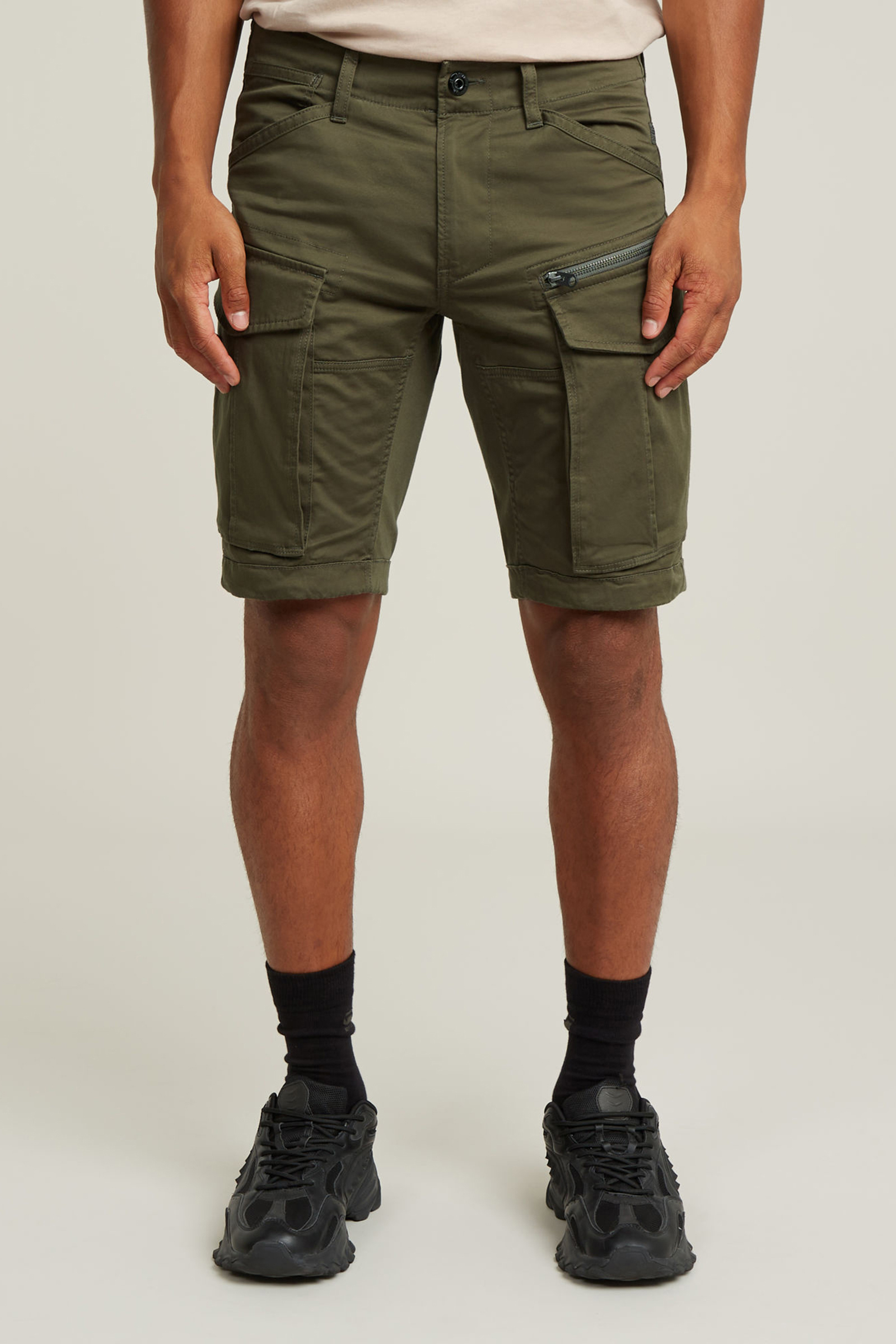 Heren short grijs