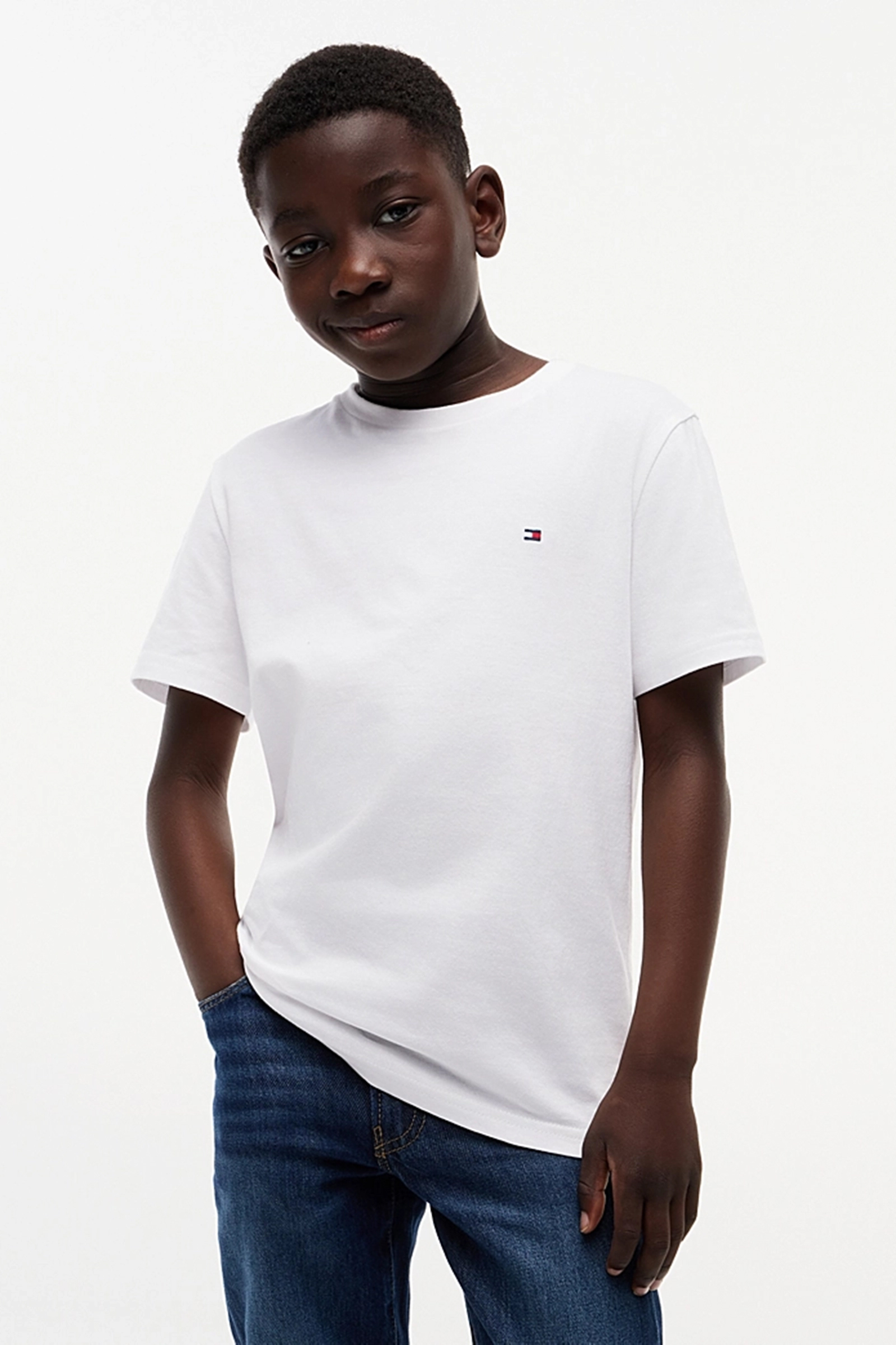 Jongens t-shirt korte mouw wit