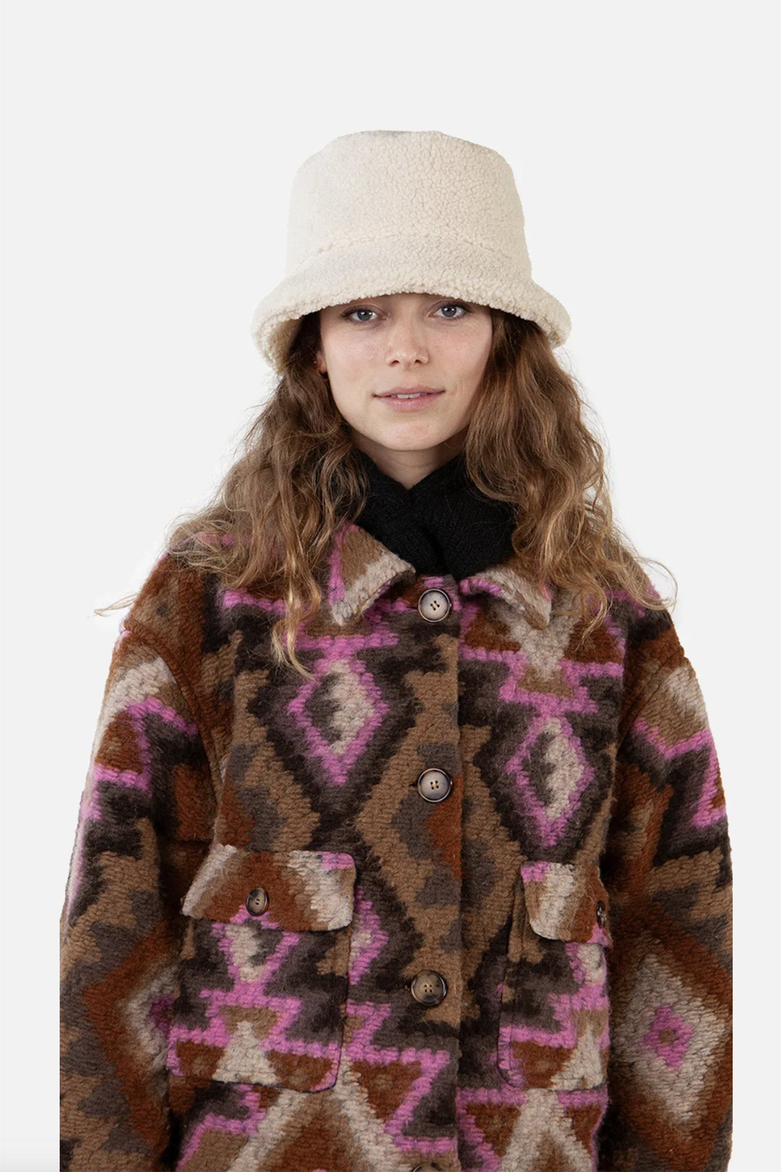 Wintersport hoed ecru