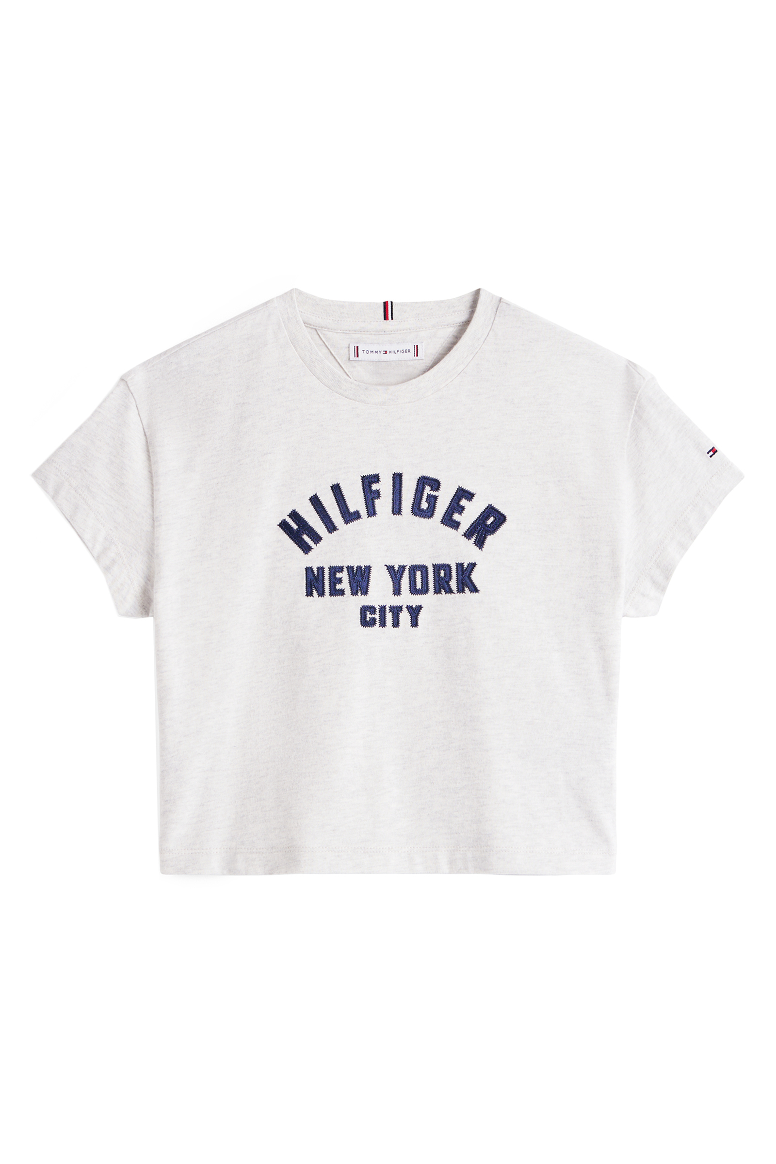 Meisjes t-shirt korte mouw grijs