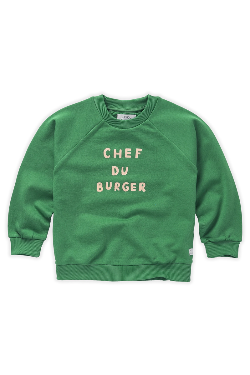 Sproet & Sprout Sweatshirt raglan Chef du burger Groen-1 1