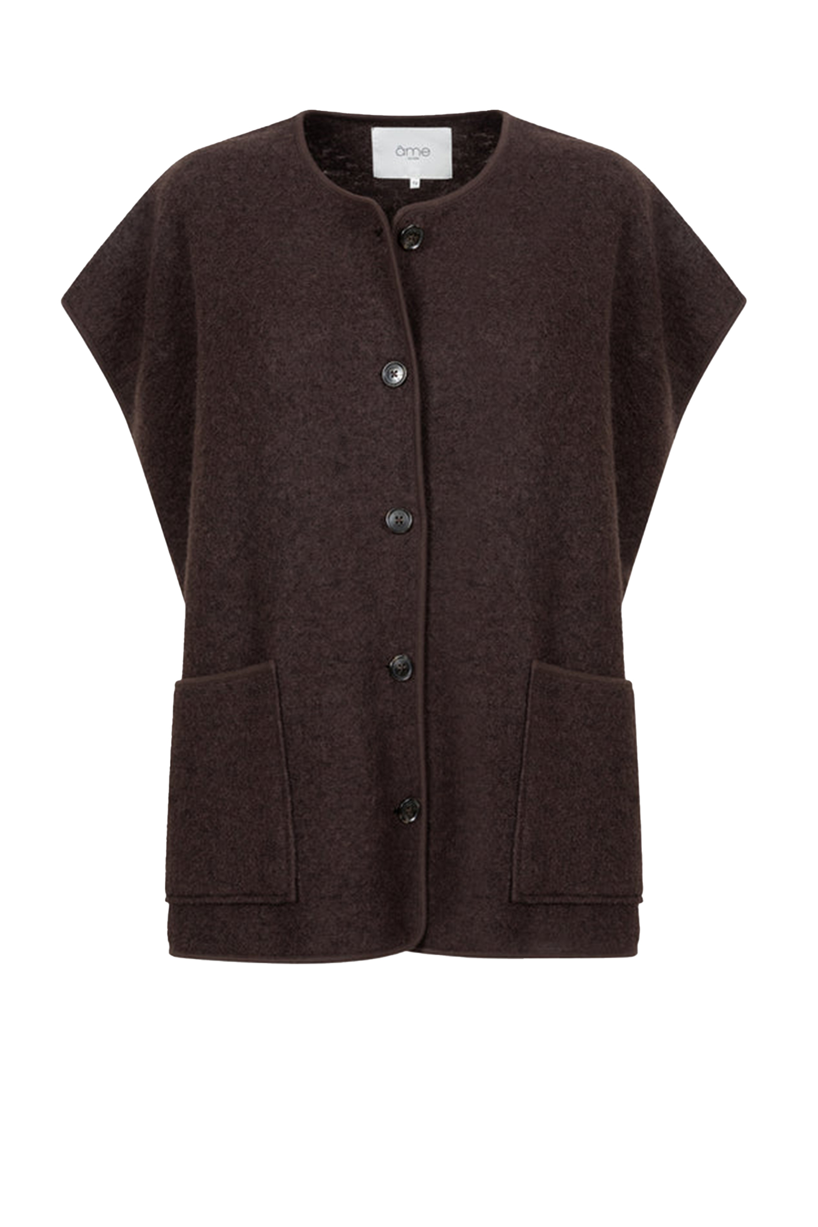 Dames gilet bruin