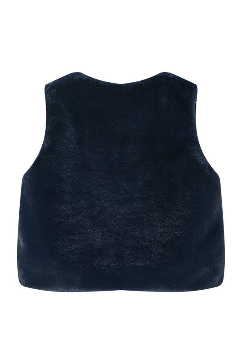Meisjes gilet blauw