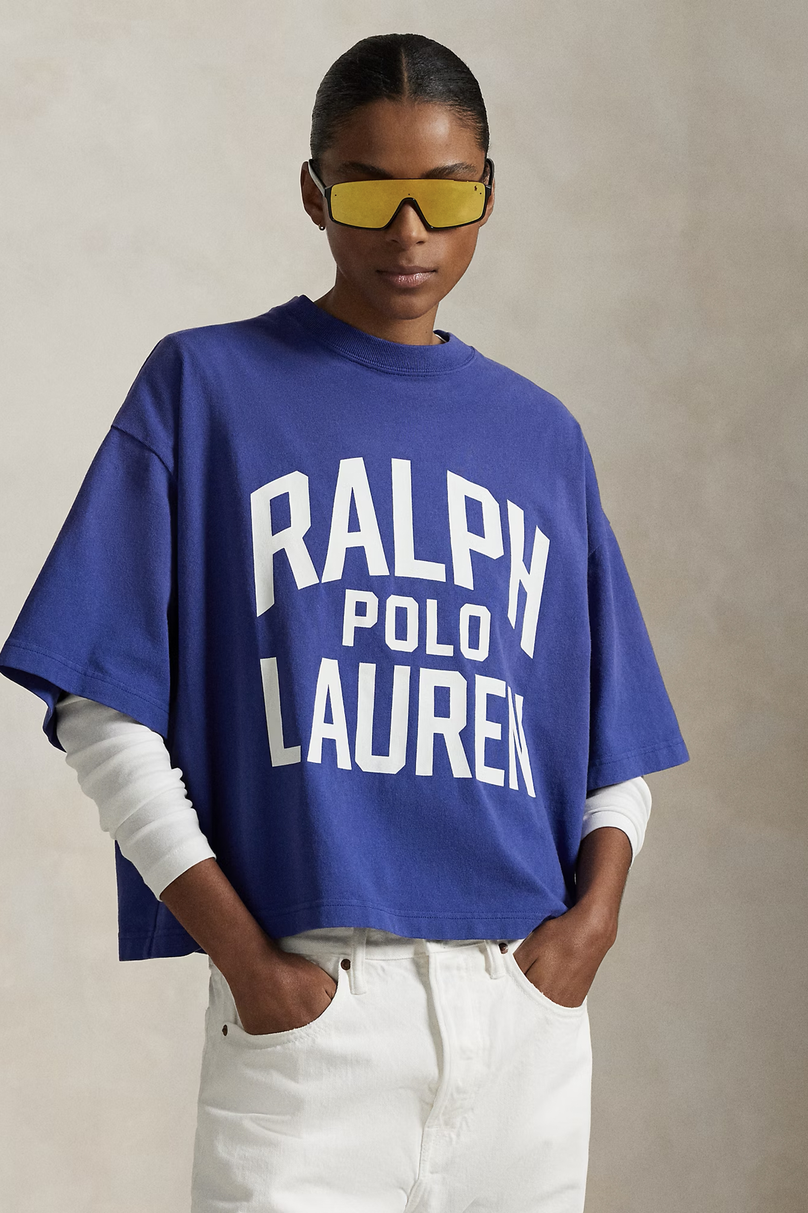 Dames t-shirt korte mouw blauw