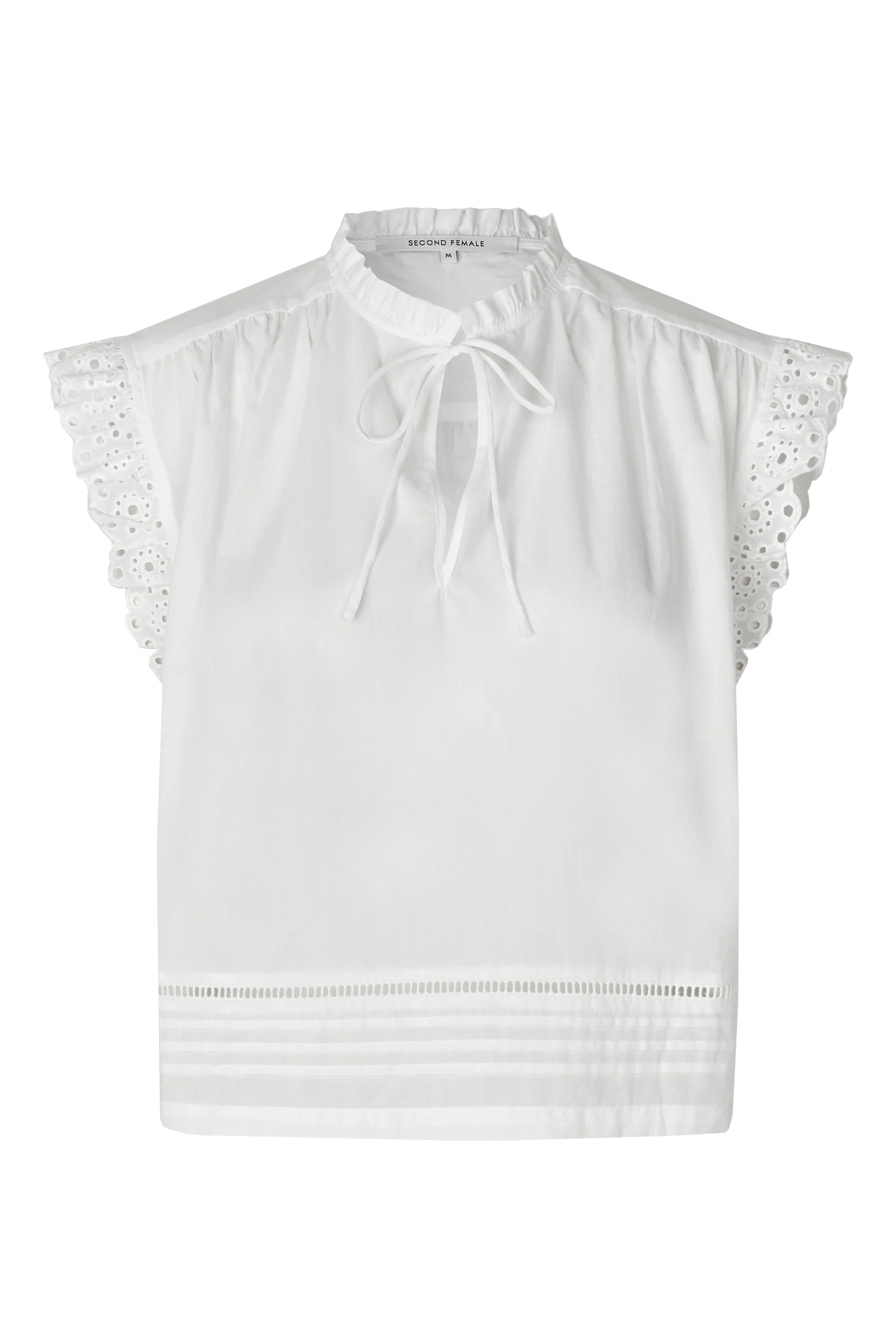 Dames blouse korte mouw wit